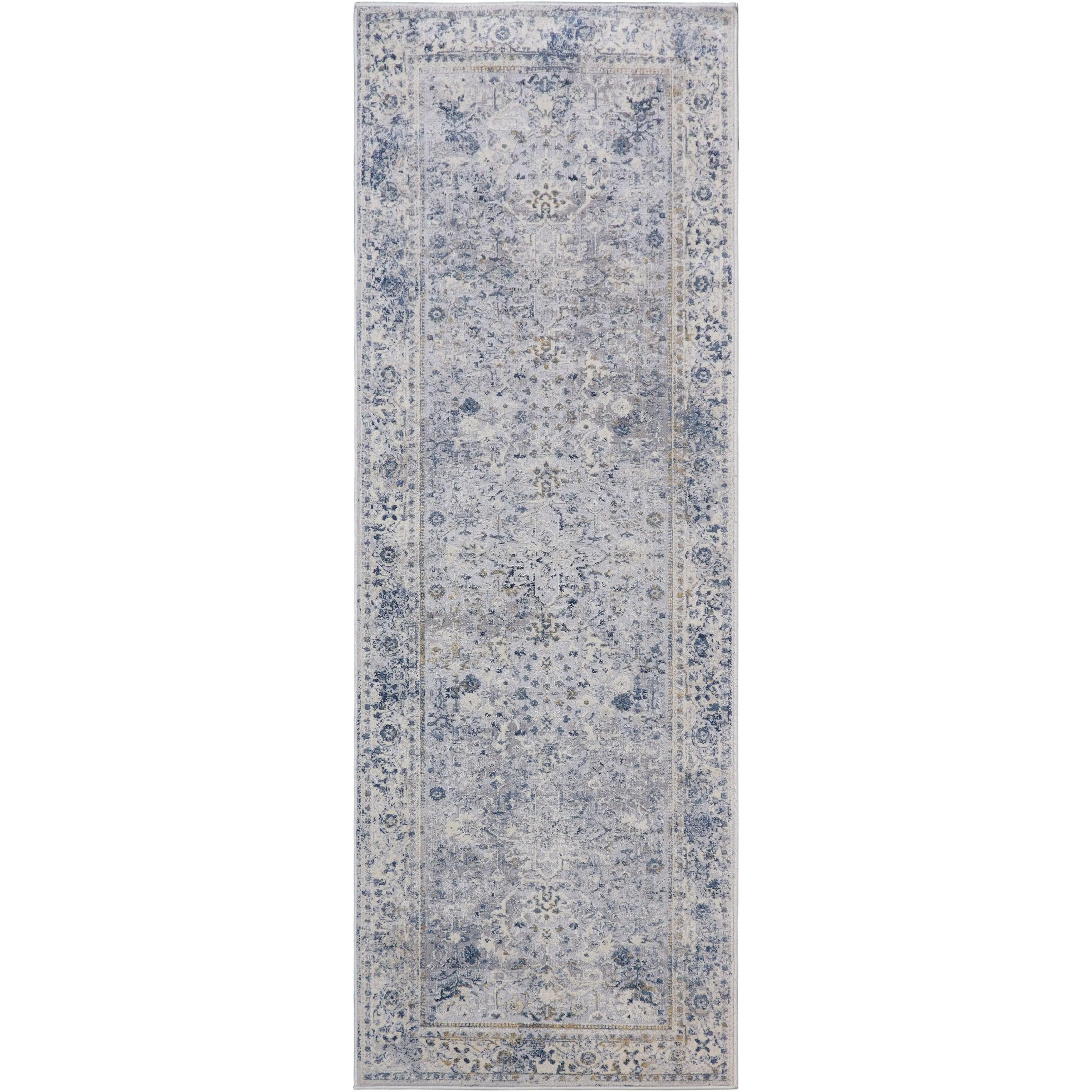 Vintage Delmar Light Gray Blue Rug
