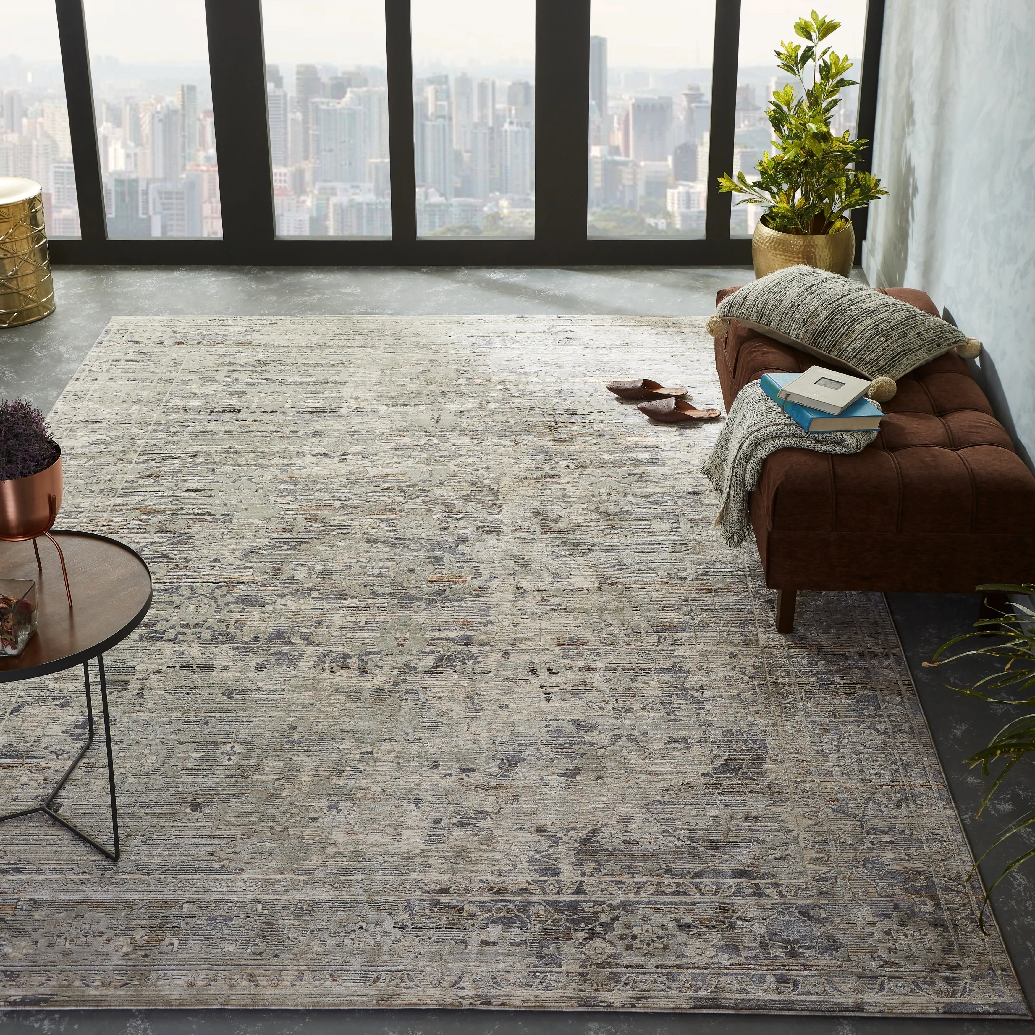 Vintage Grey Area Rug