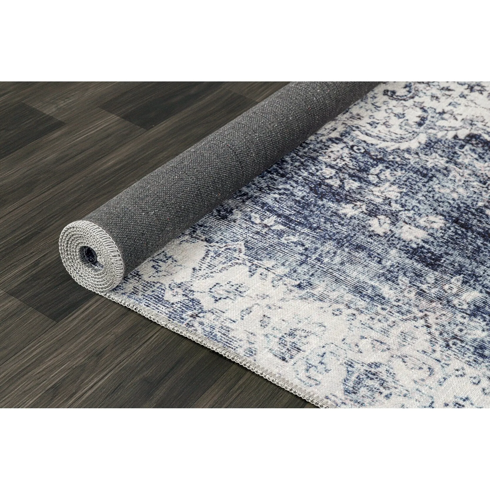 Vintage Medallion Machine Washable Non Slip Area Rugs for Living Room Bedroom Kitchen