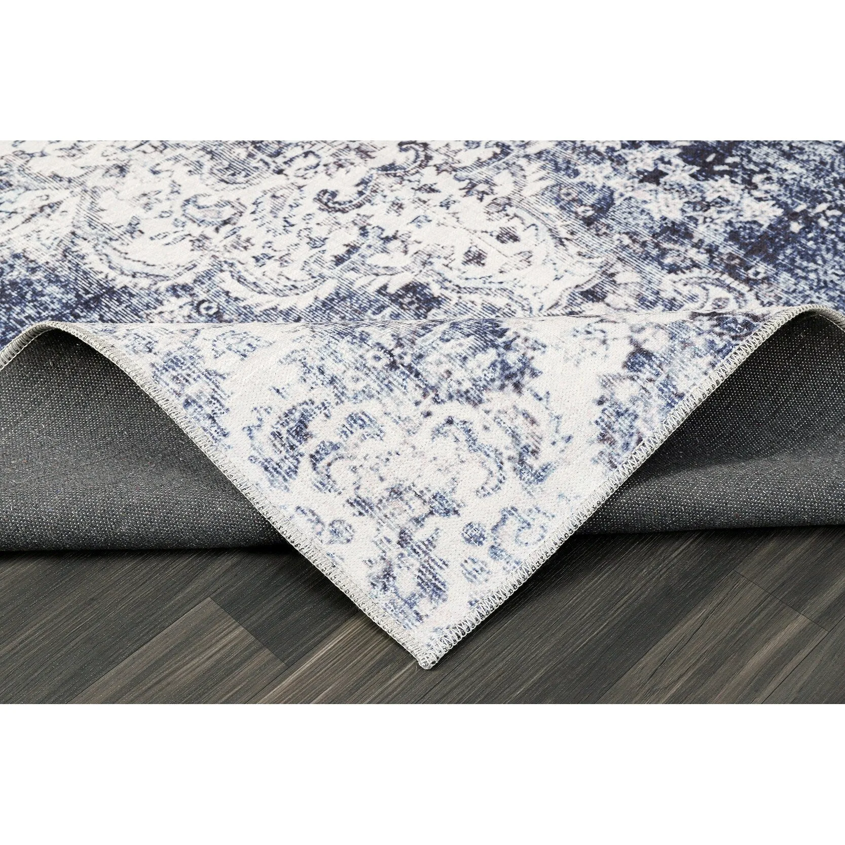 Vintage Medallion Machine Washable Non Slip Area Rugs for Living Room Bedroom Kitchen
