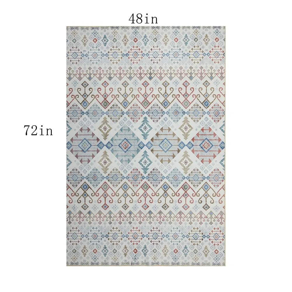 Vintage Modern Abstract Area Rug for Living room Bedroom
