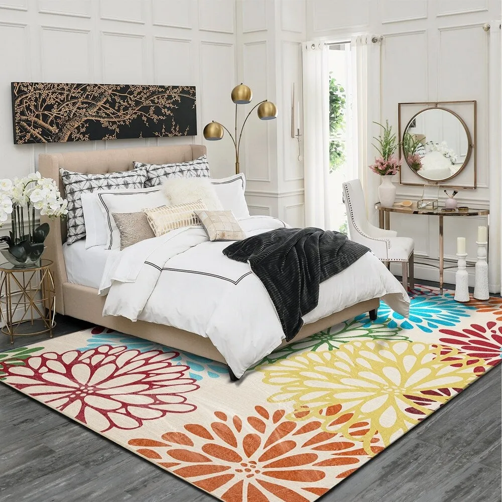 Vintage Modern Abstract Area Rug for Living room Bedroom