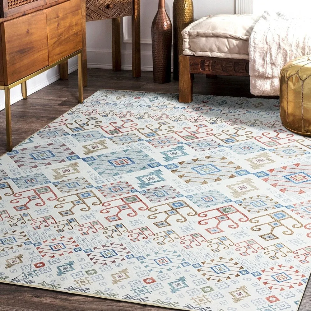 Vintage Modern Abstract Area Rug for Living room Bedroom