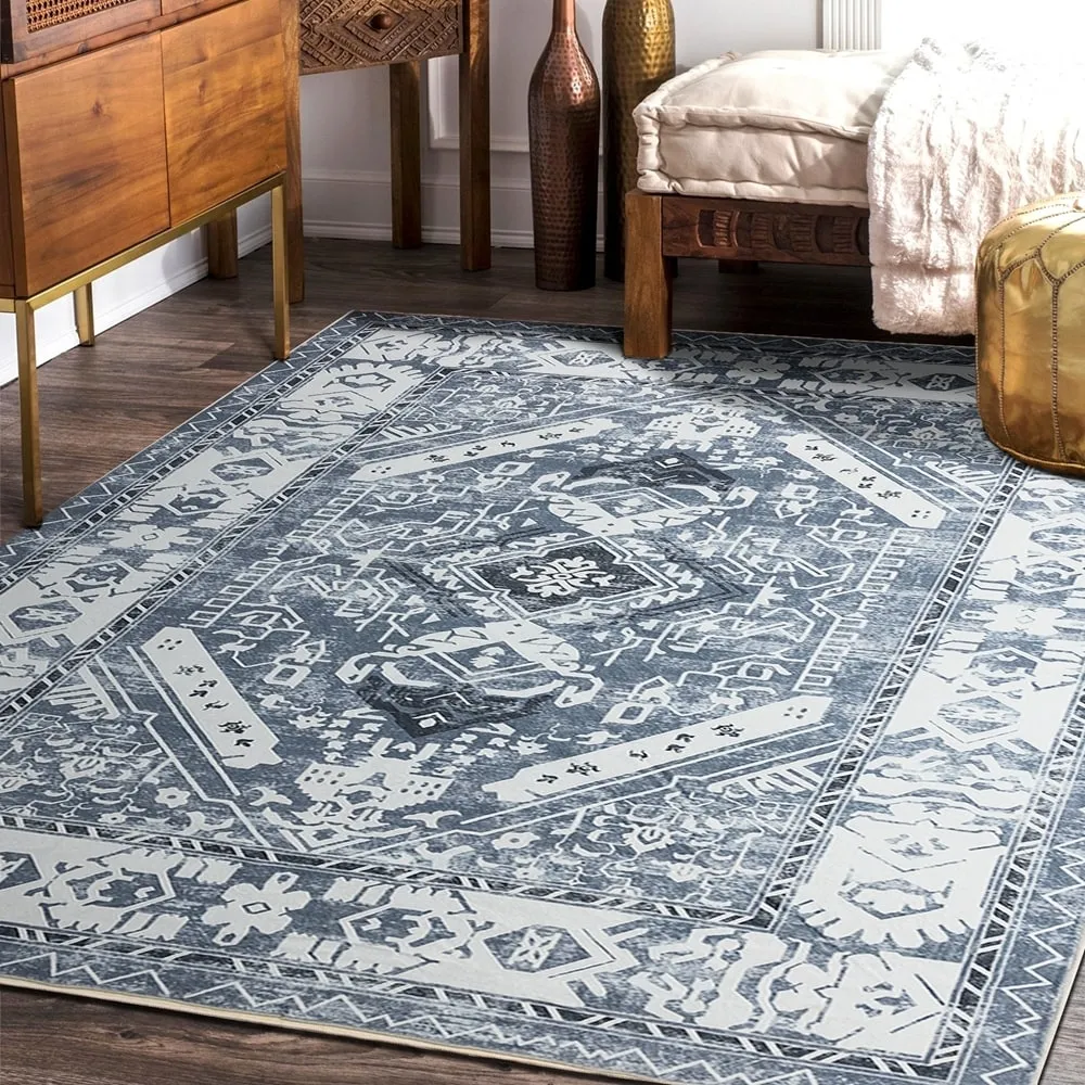 Vintage Modern Abstract Area Rug for Living room Bedroom