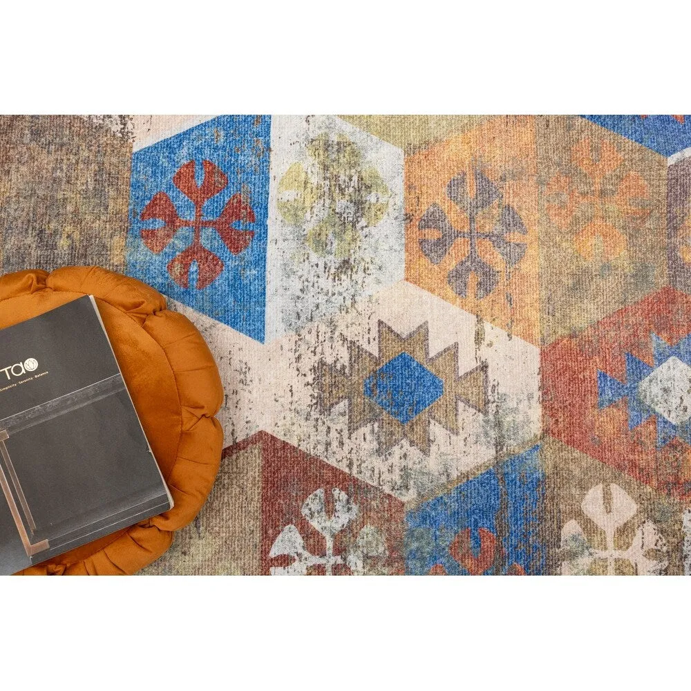 Vintage Modern Abstract Area Rug for Living room Bedroom