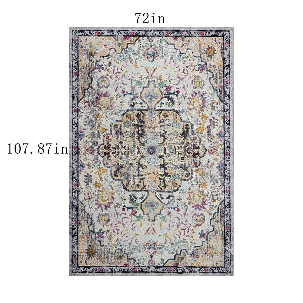 Vintage Modern Abstract Area Rug for Living room Bedroom
