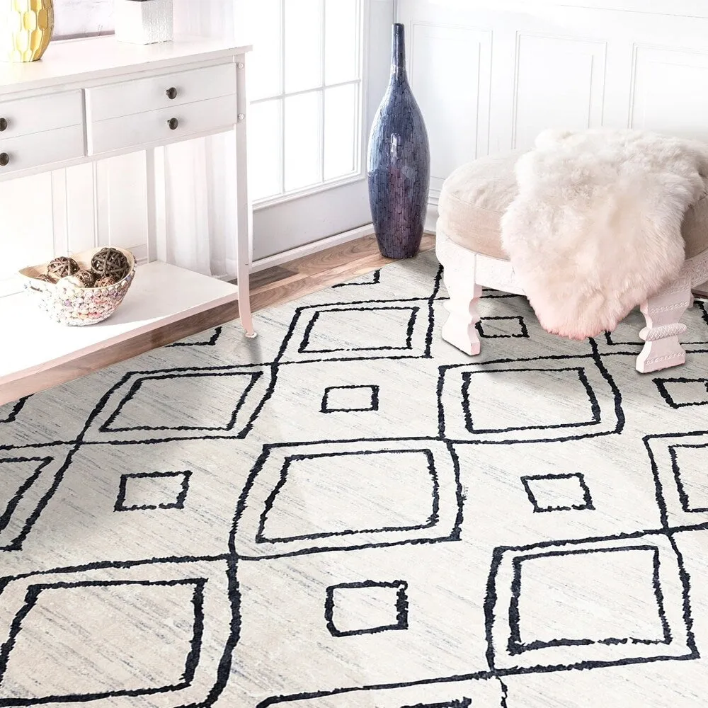 Vintage Modern Abstract Area Rug for Living room Bedroom