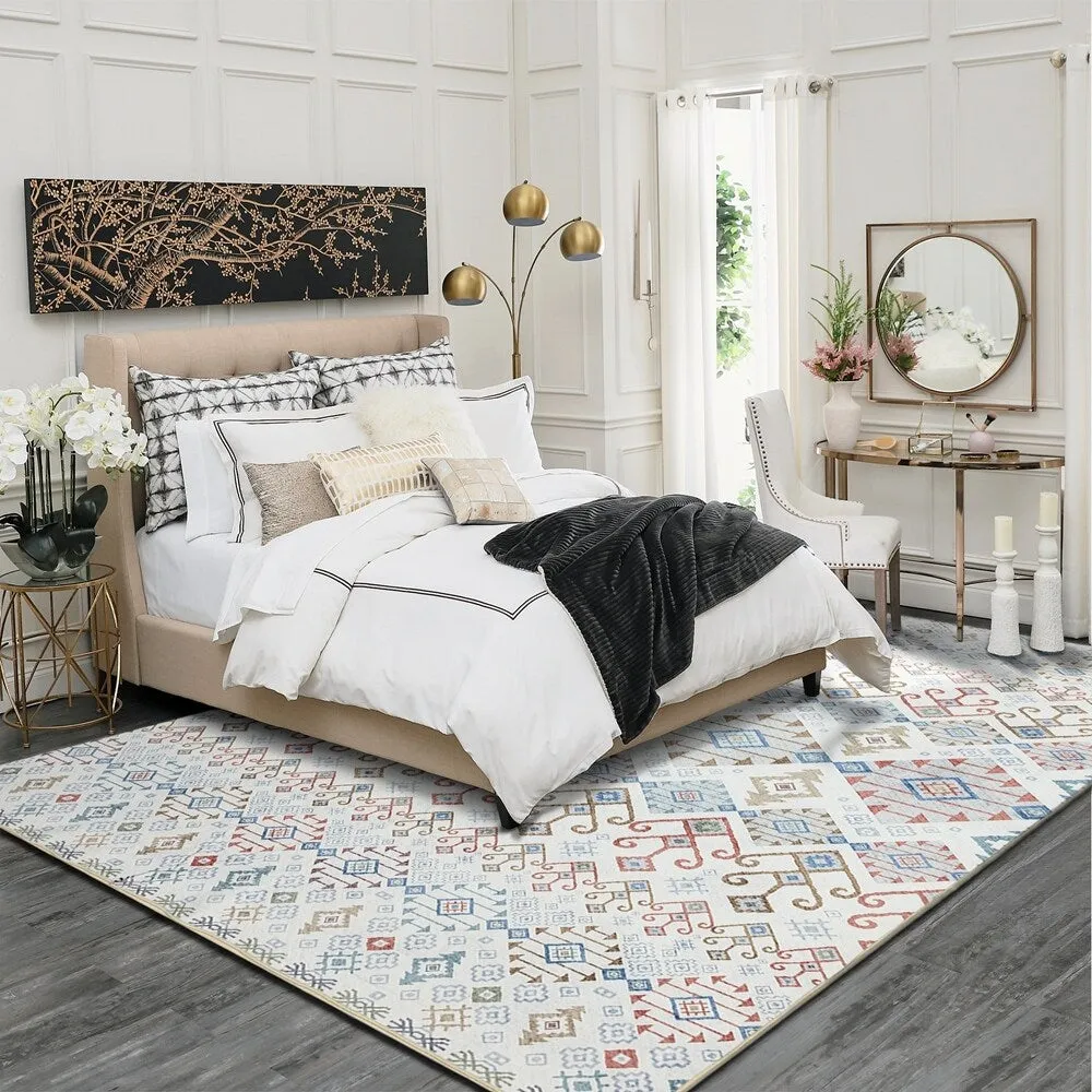 Vintage Modern Abstract Area Rug for Living room Bedroom