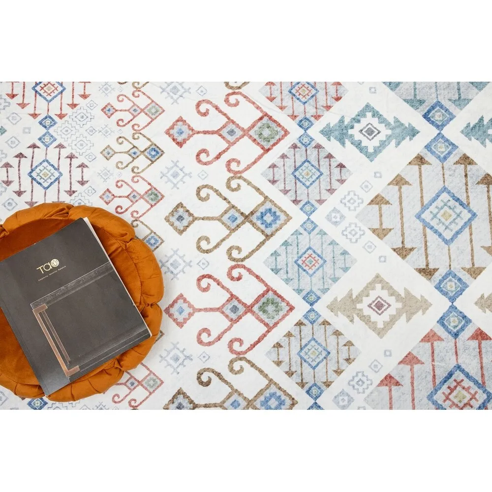 Vintage Modern Abstract Area Rug for Living room Bedroom