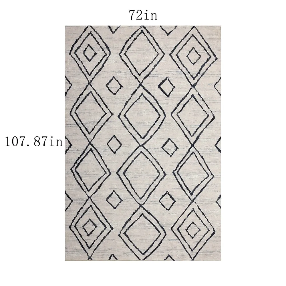 Vintage Modern Abstract Area Rug for Living room Bedroom
