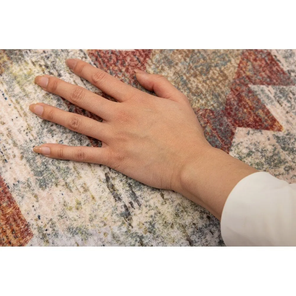 Vintage Modern Abstract Area Rug for Living room Bedroom