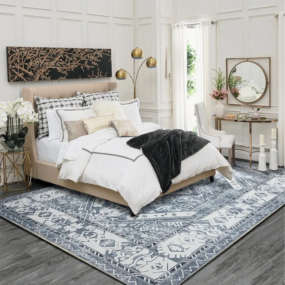 Vintage Modern Abstract Area Rug for Living room Bedroom
