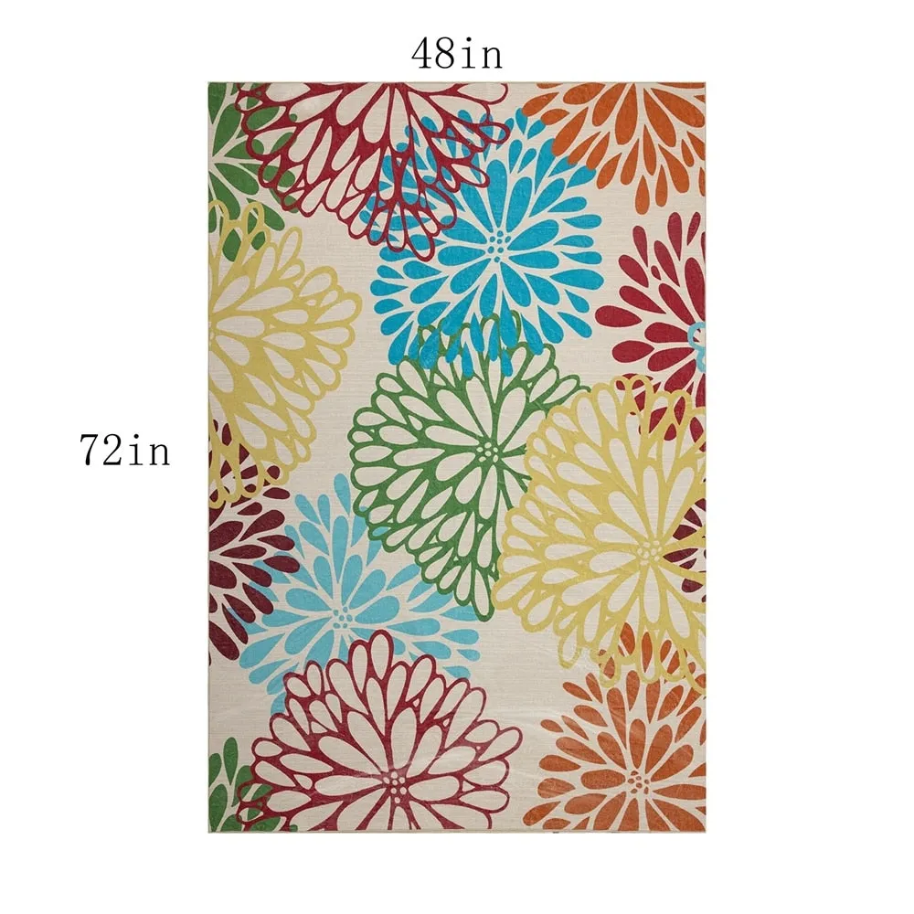 Vintage Modern Abstract Area Rug for Living room Bedroom