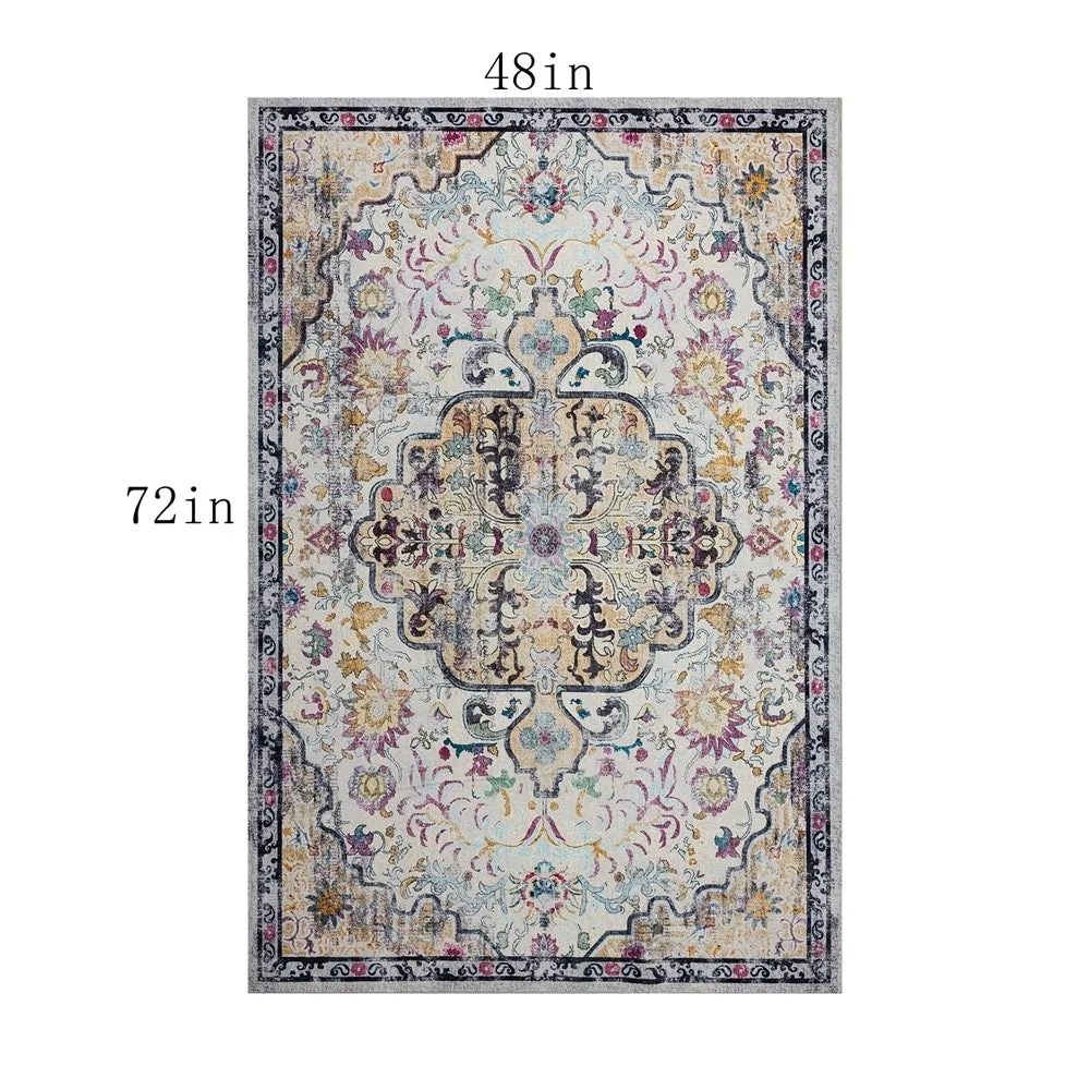 Vintage Modern Abstract Area Rug for Living room Bedroom