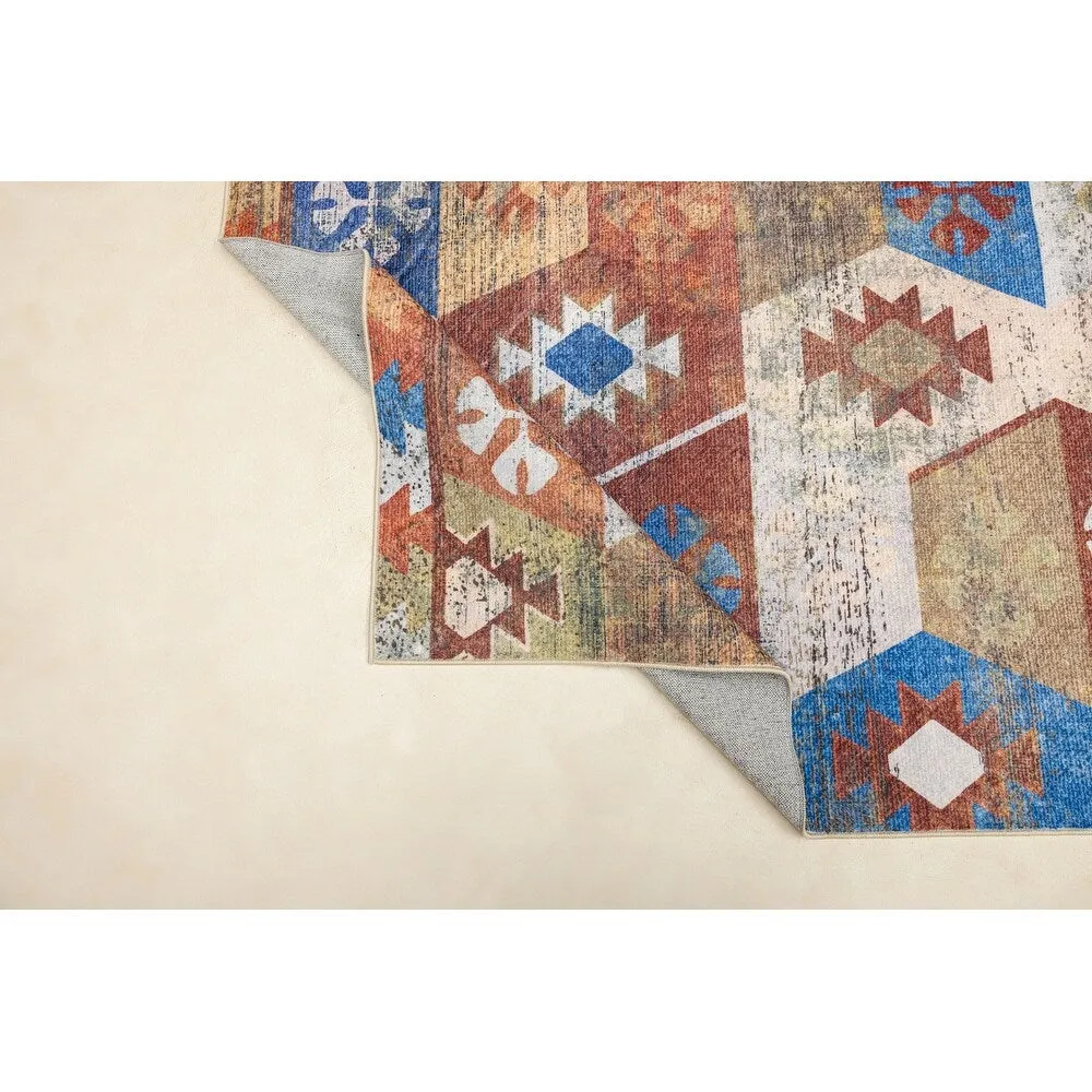 Vintage Modern Abstract Area Rug for Living room Bedroom