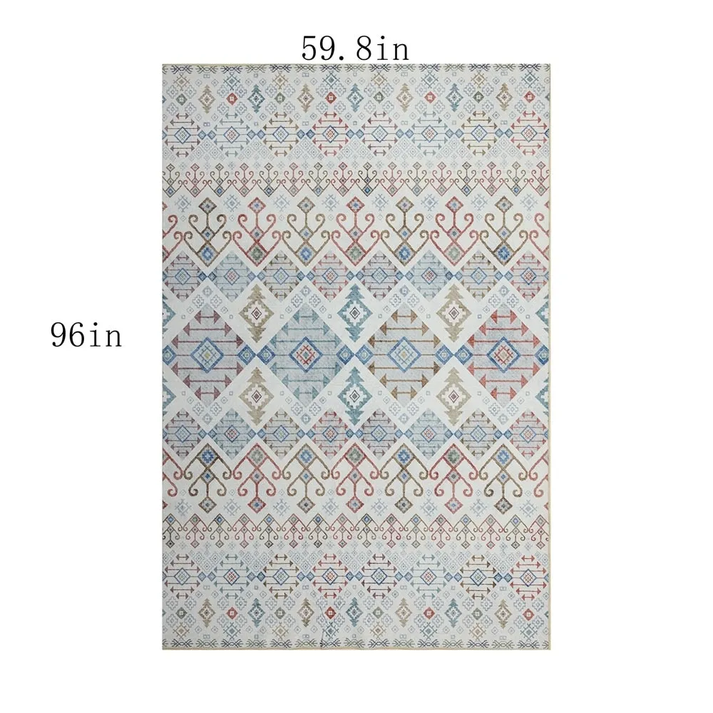 Vintage Modern Abstract Area Rug for Living room Bedroom