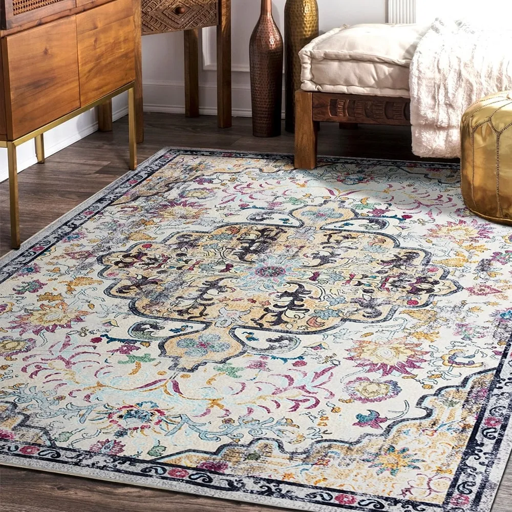 Vintage Modern Abstract Area Rug for Living room Bedroom