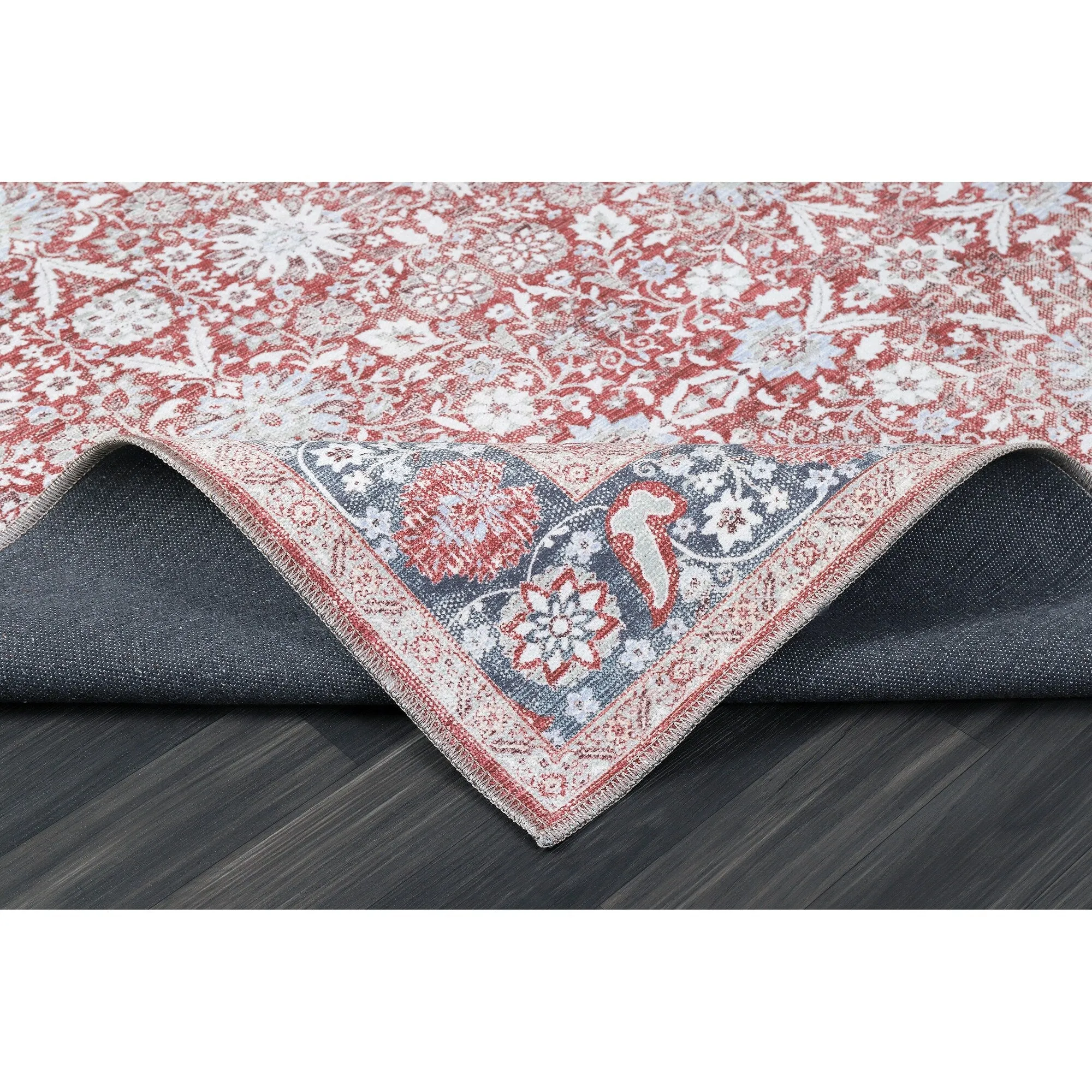 Vintage Traditional Machine Washable Non Slip Area Rugs for Living Room Bedroom Kitchen