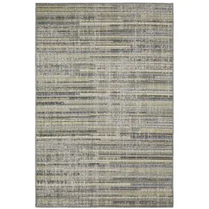 Vista Home Calla Contemporary Striped Blue/ Green Indoor/Outdoor Area Rug
