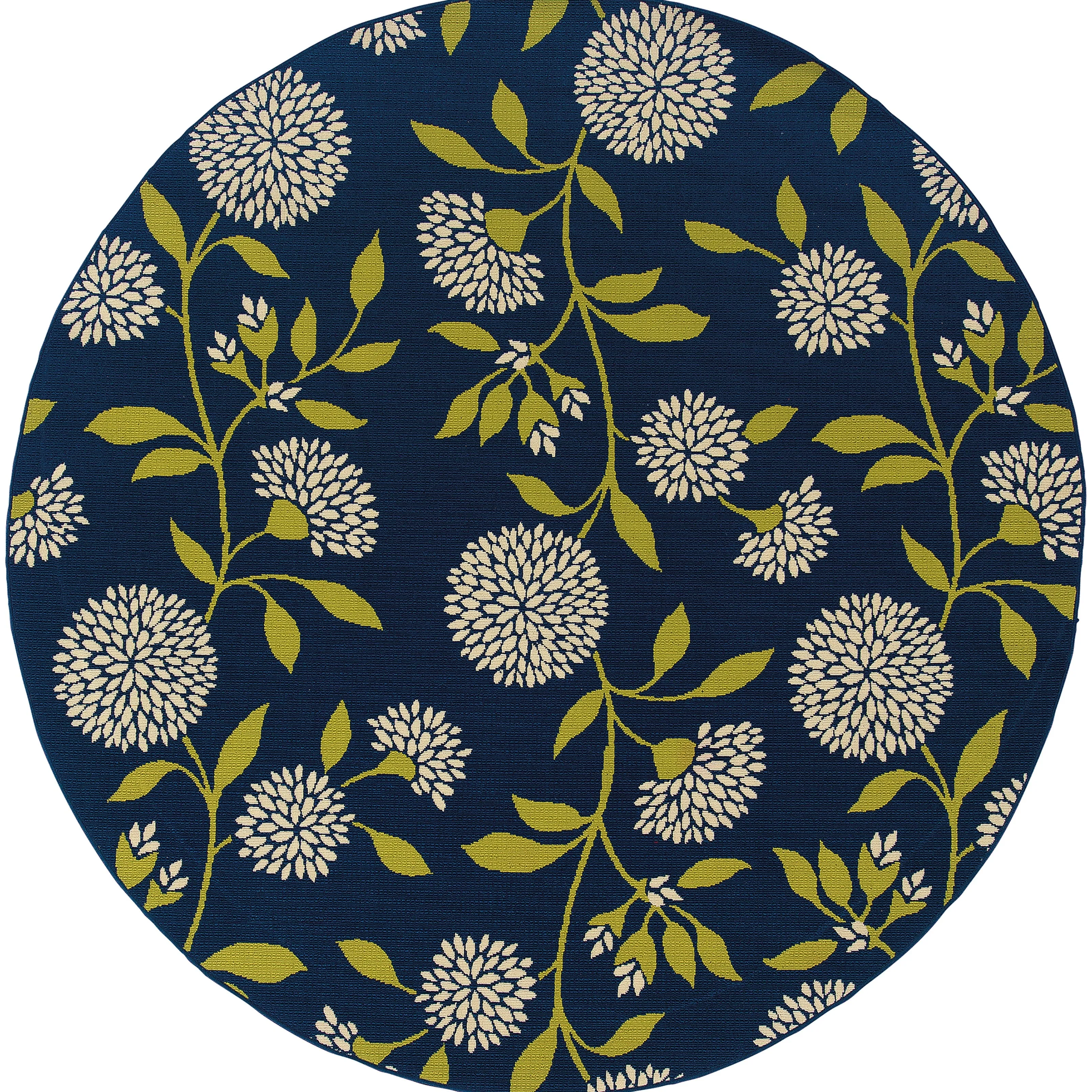 Vista Home Catalina Chrysanthemum Floral Indoor/ Outdoor Rug--