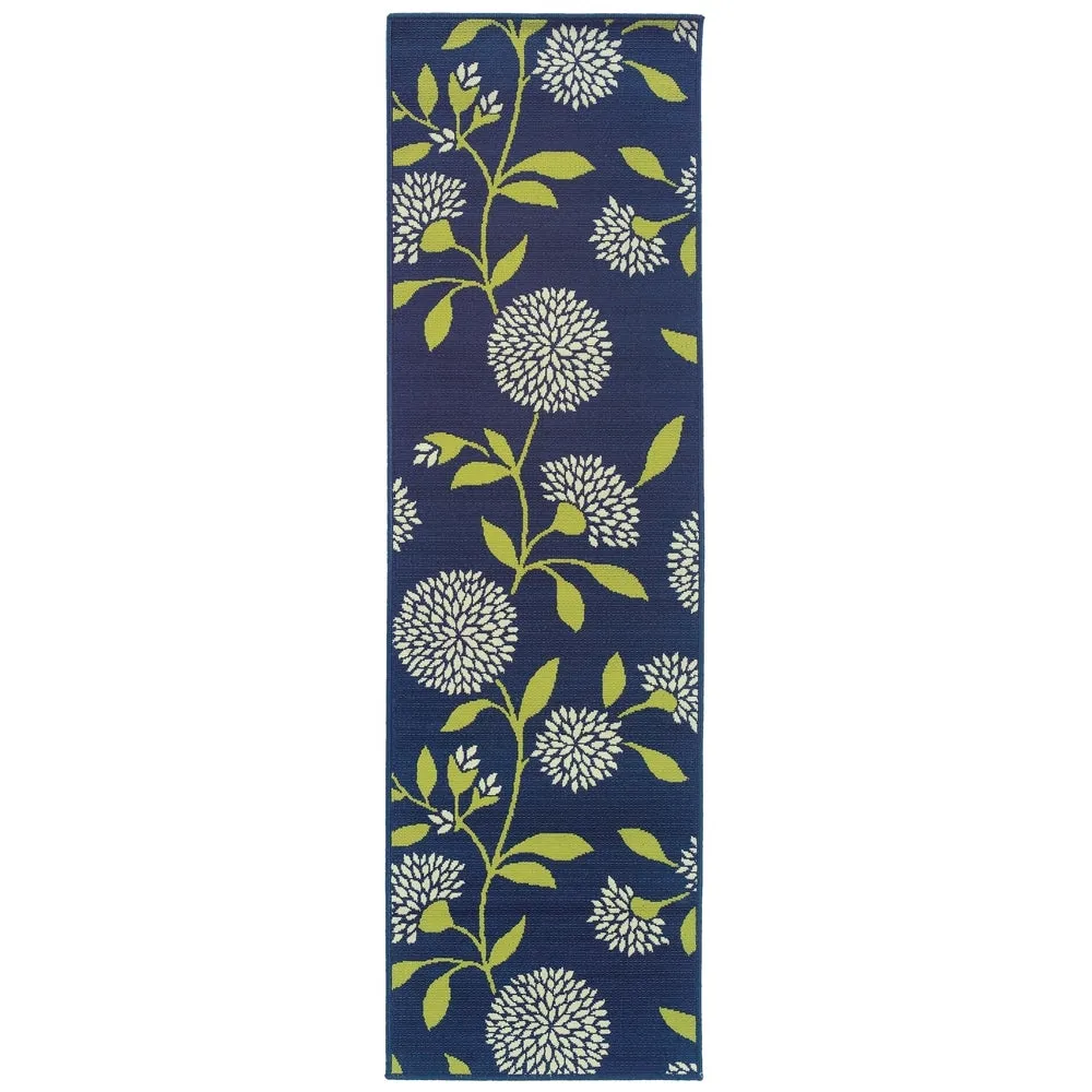 Vista Home Catalina Chrysanthemum Floral Indoor/ Outdoor Rug--
