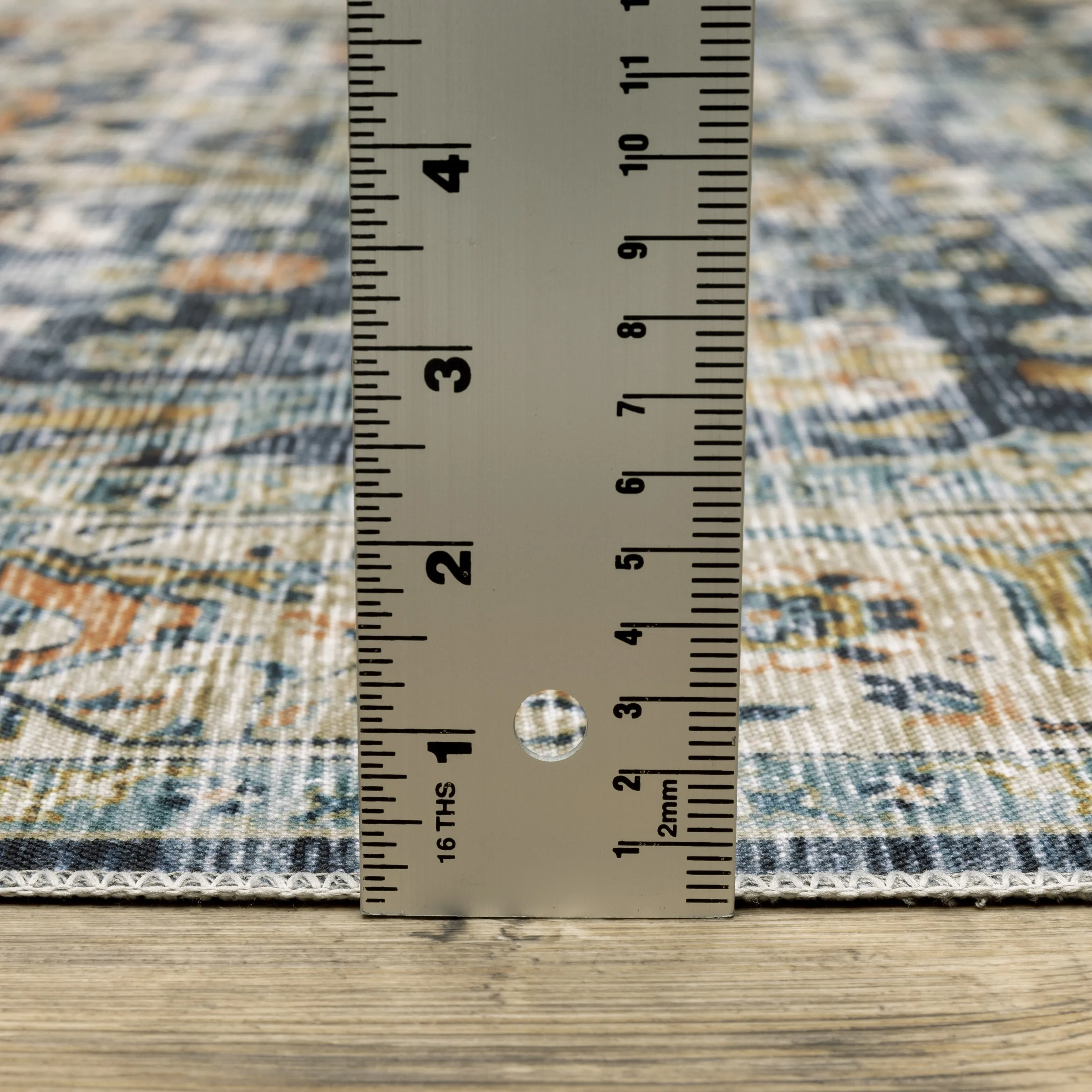 Vista Home Clarissa Washable Bordered Oriental Indoor Area Rug Mat