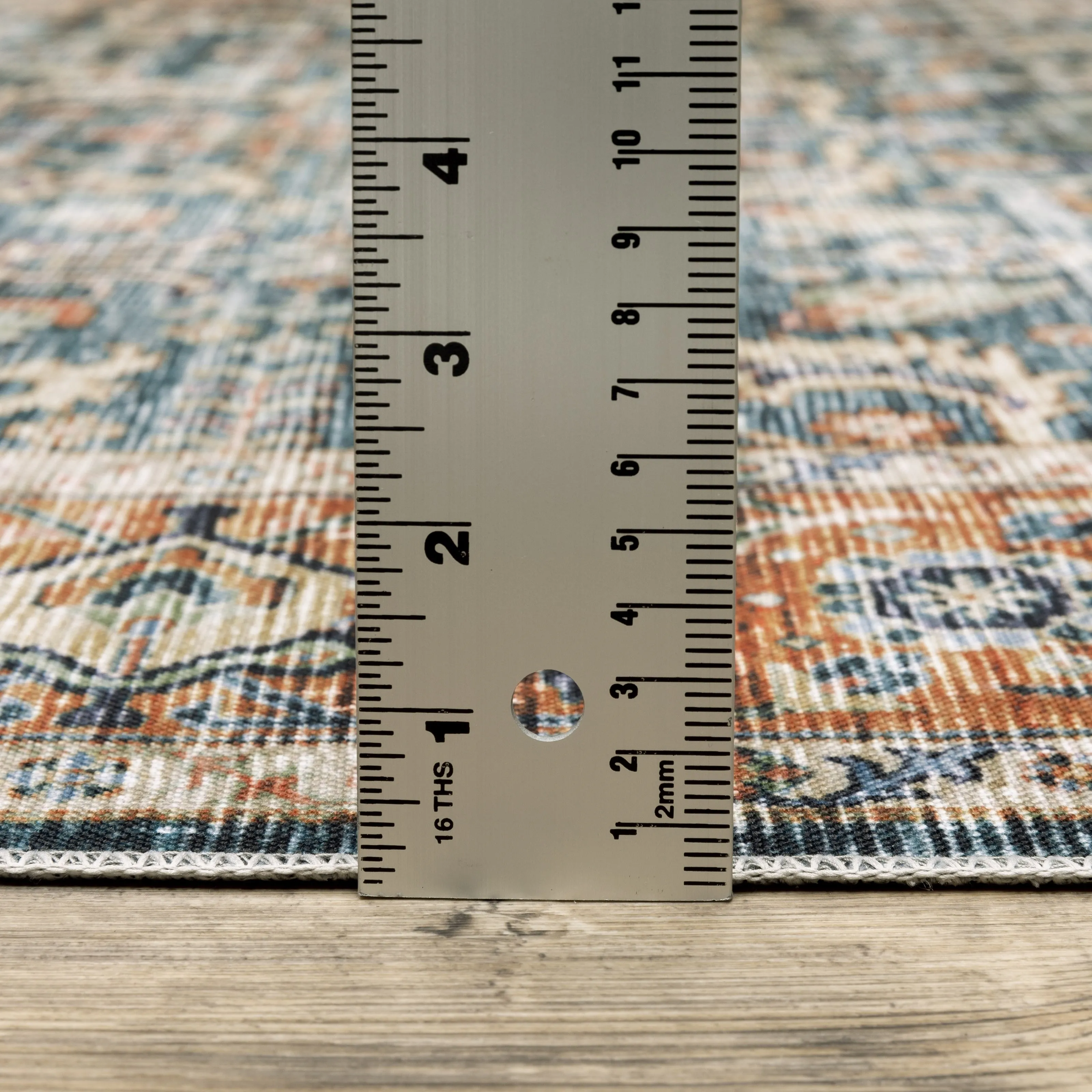 Vista Home Clarissa Washable Bordered Oriental Indoor Area Rug Mat