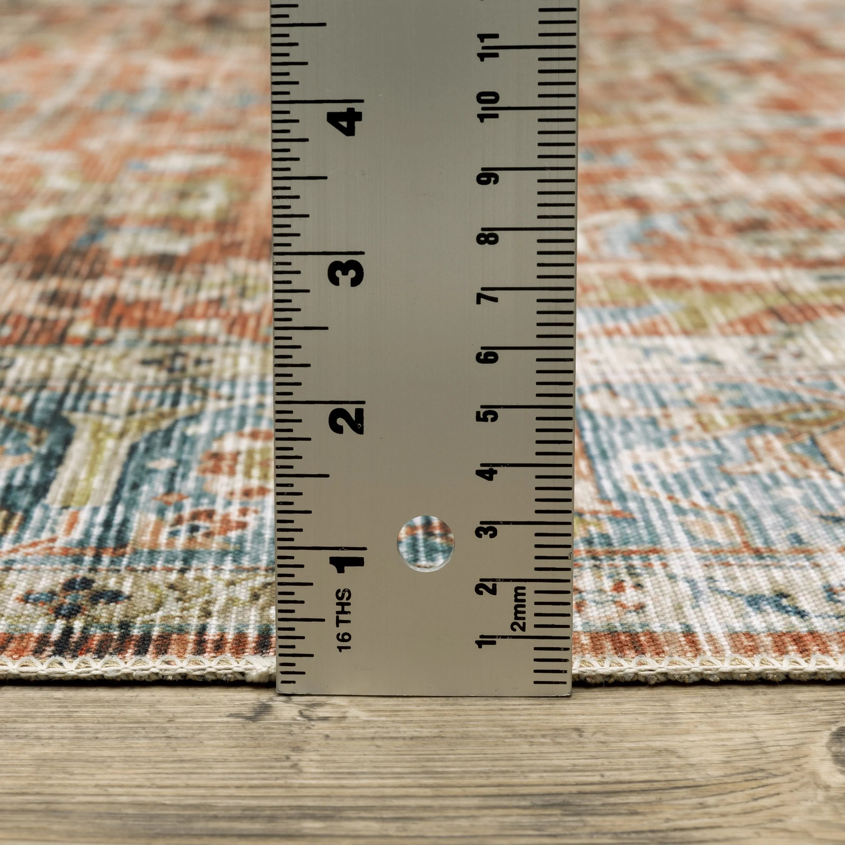 Vista Home Clarissa Washable Bordered Oriental Indoor Area Rug Mat