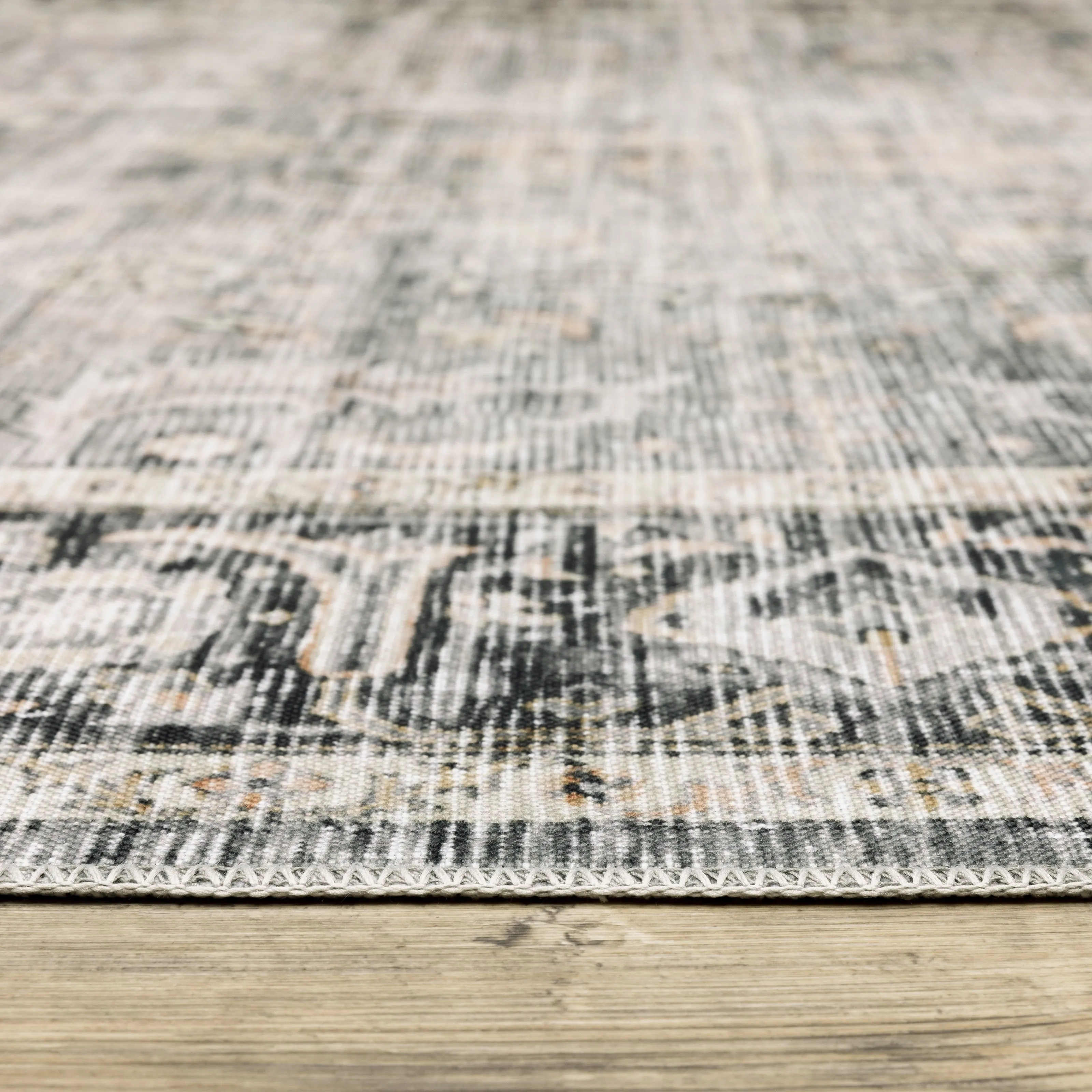 Vista Home Clarissa Washable Bordered Oriental Indoor Area Rug Mat
