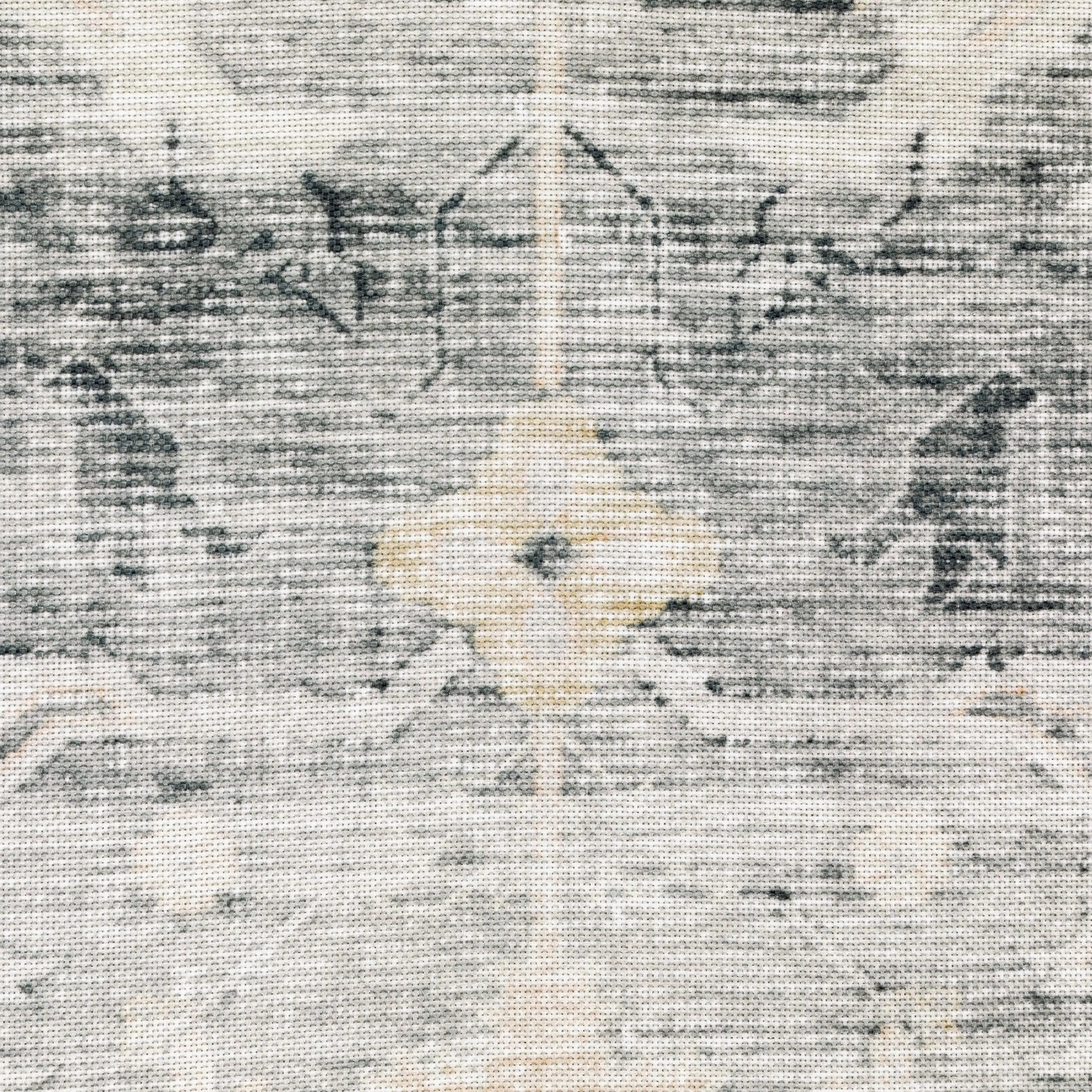 Vista Home Clarissa Washable Bordered Oriental Indoor Area Rug Mat