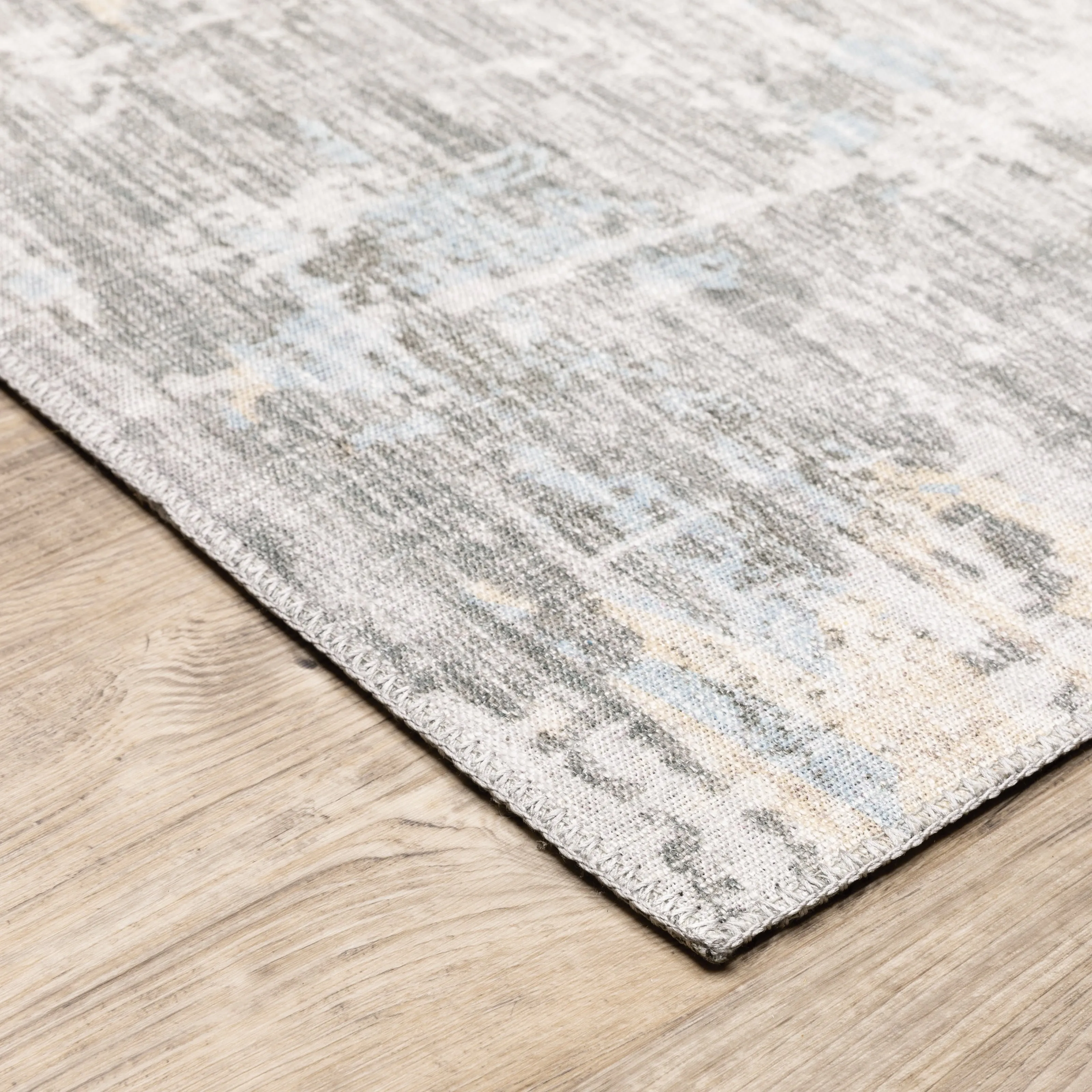 Vista Home Montreux Contemporary Abstract Gray Area Rug
