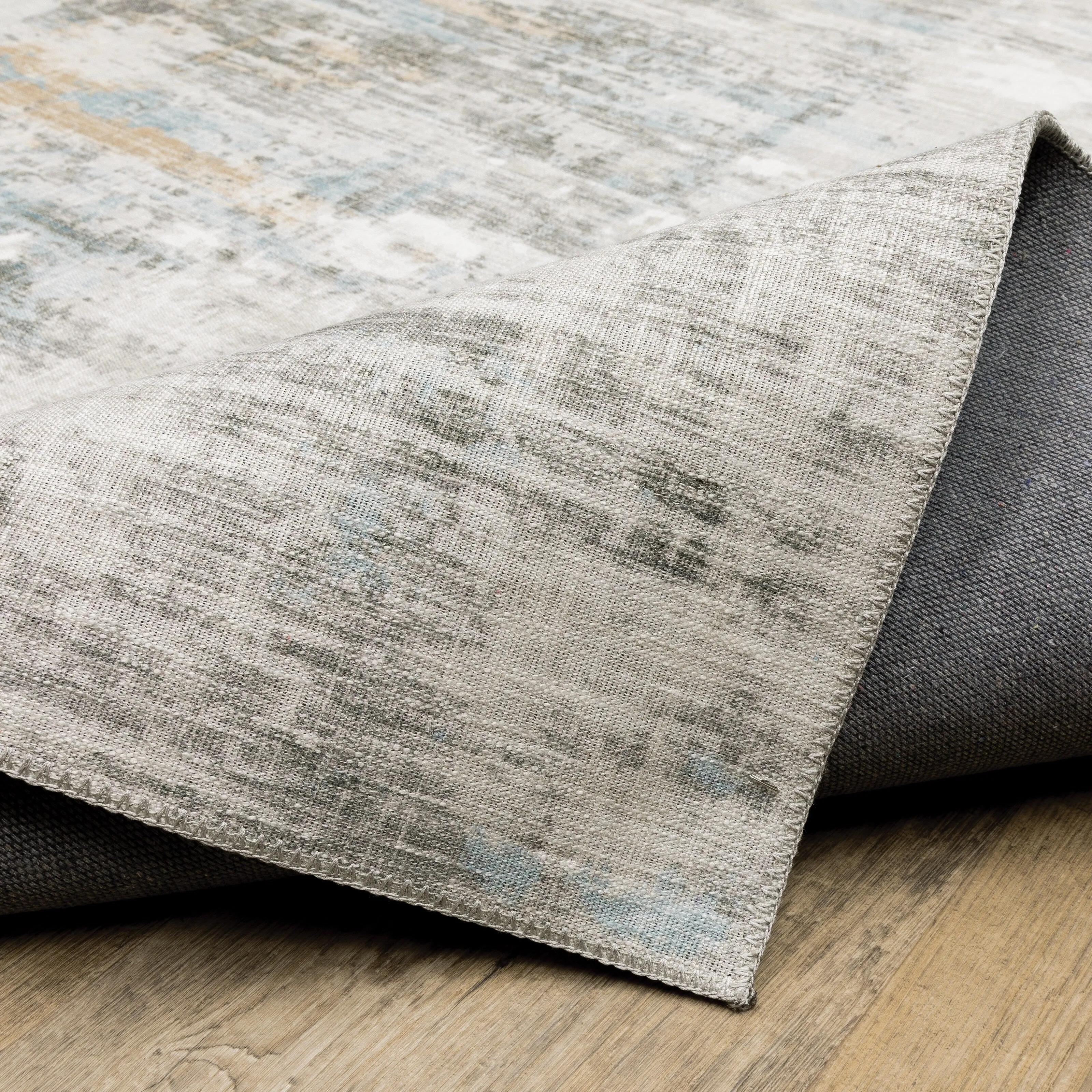 Vista Home Montreux Contemporary Abstract Gray Area Rug