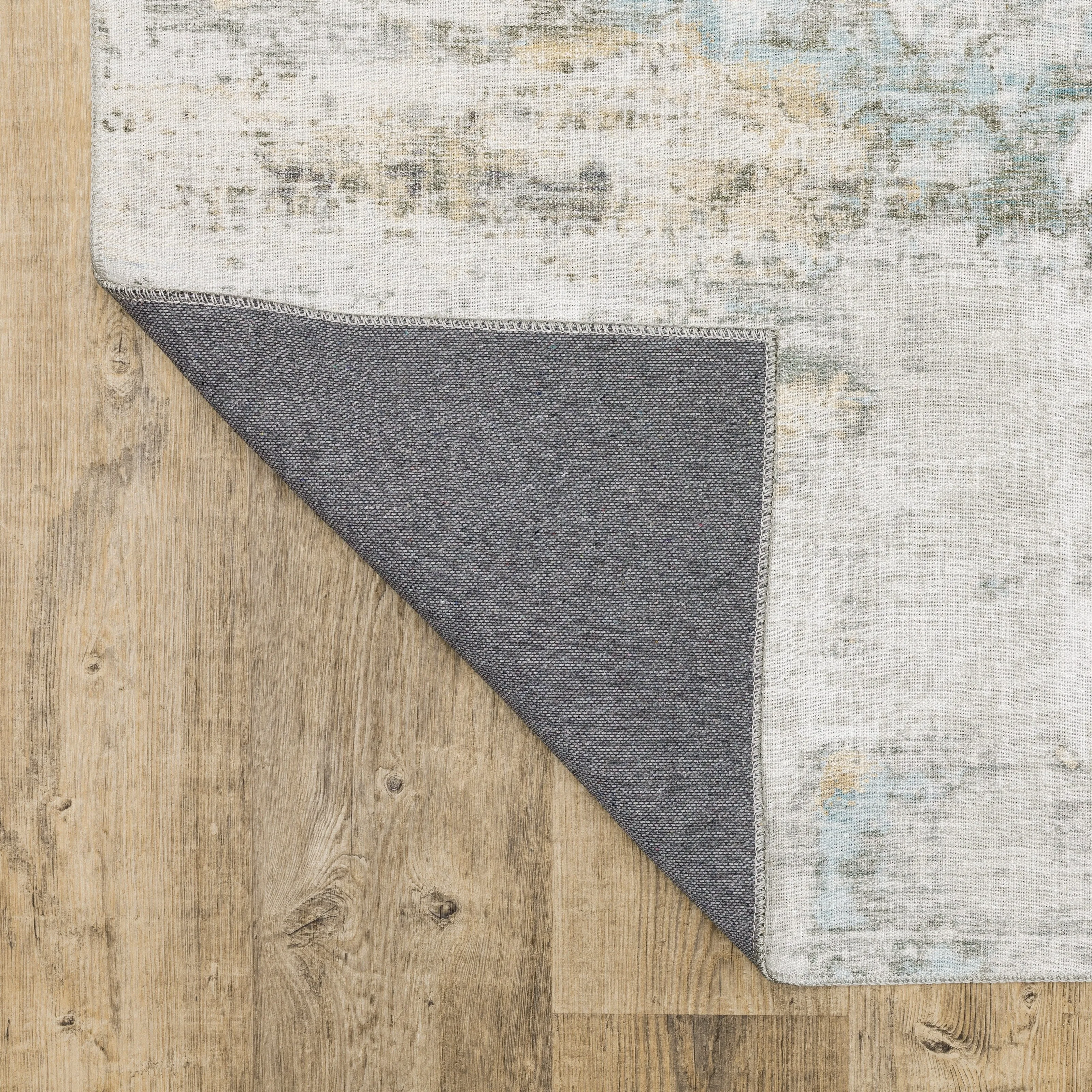 Vista Home Montreux Contemporary Abstract Gray Area Rug
