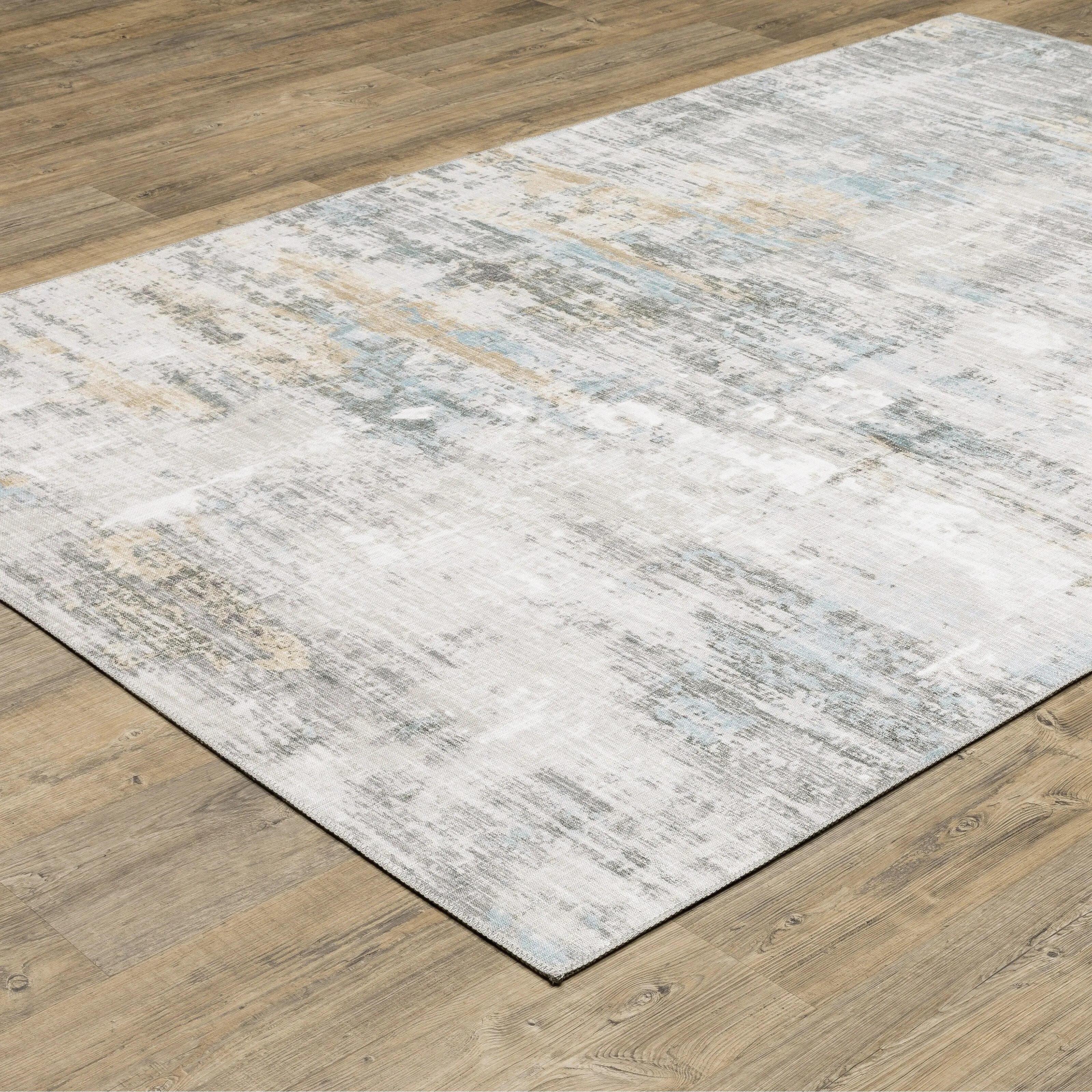 Vista Home Montreux Contemporary Abstract Gray Area Rug