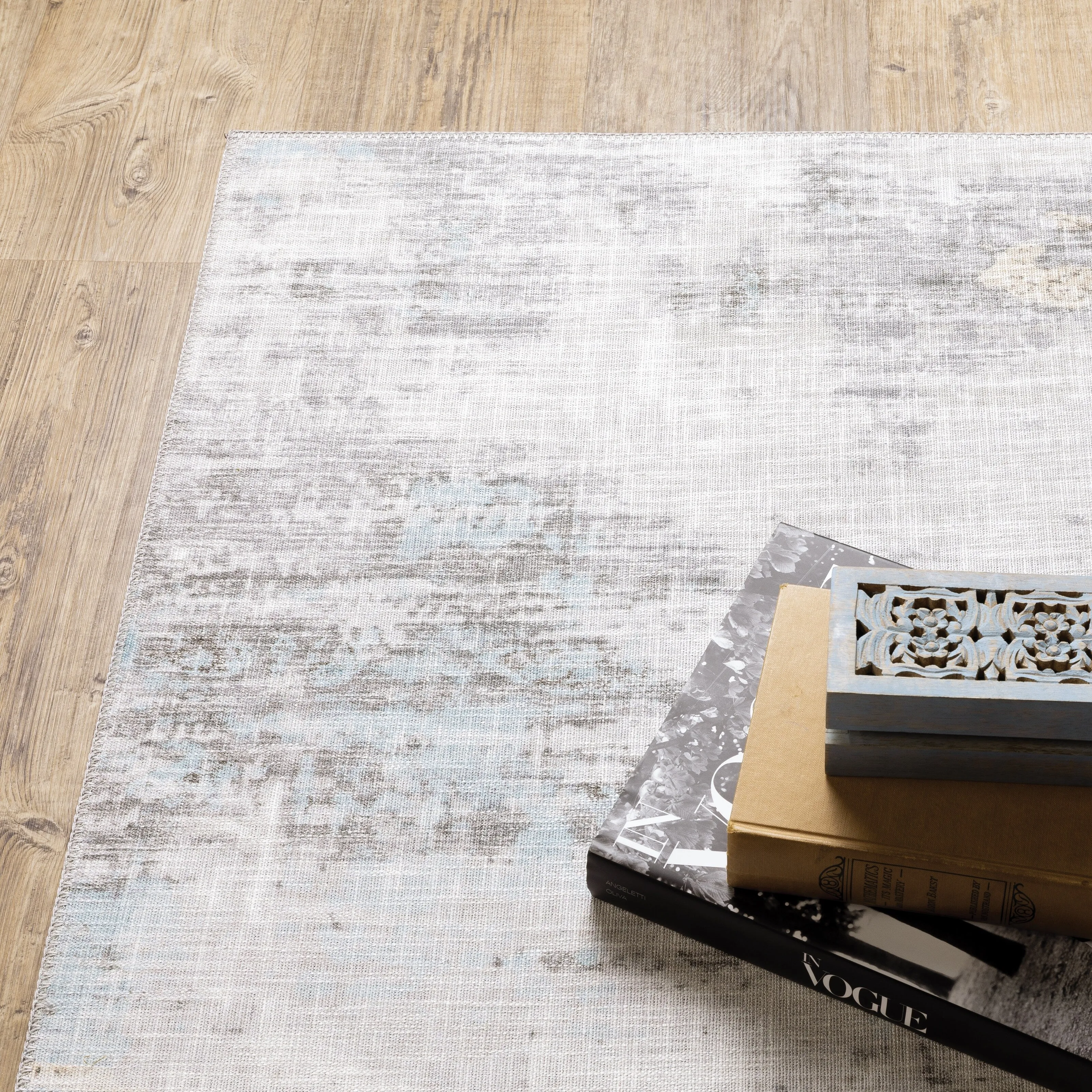 Vista Home Montreux Contemporary Abstract Gray Area Rug