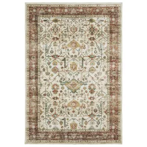 Vista Home Sunderland Vintage Bordered Machine Washable Area Rug Mat