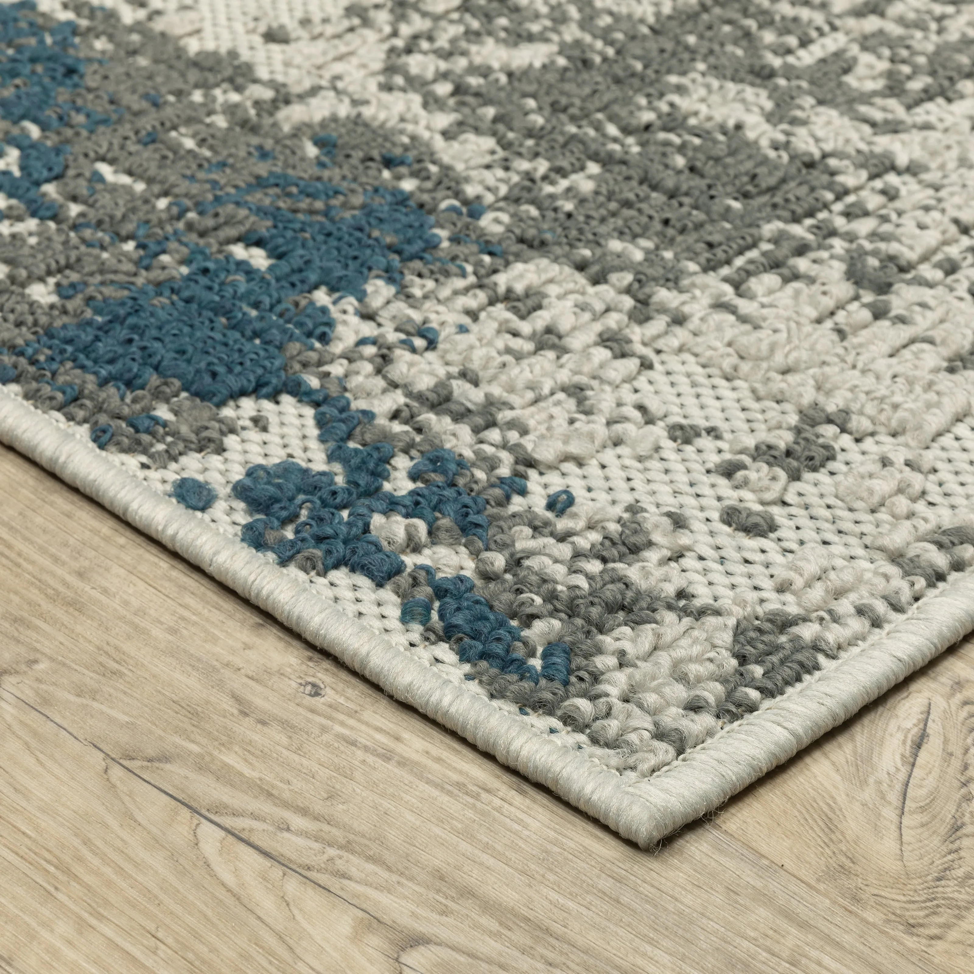 Vista Home Talcot Contemporary Abstract Beige/Cream Indoor-Outdoor Area Rug