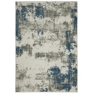 Vista Home Talcot Contemporary Abstract Beige/Cream Indoor-Outdoor Area Rug
