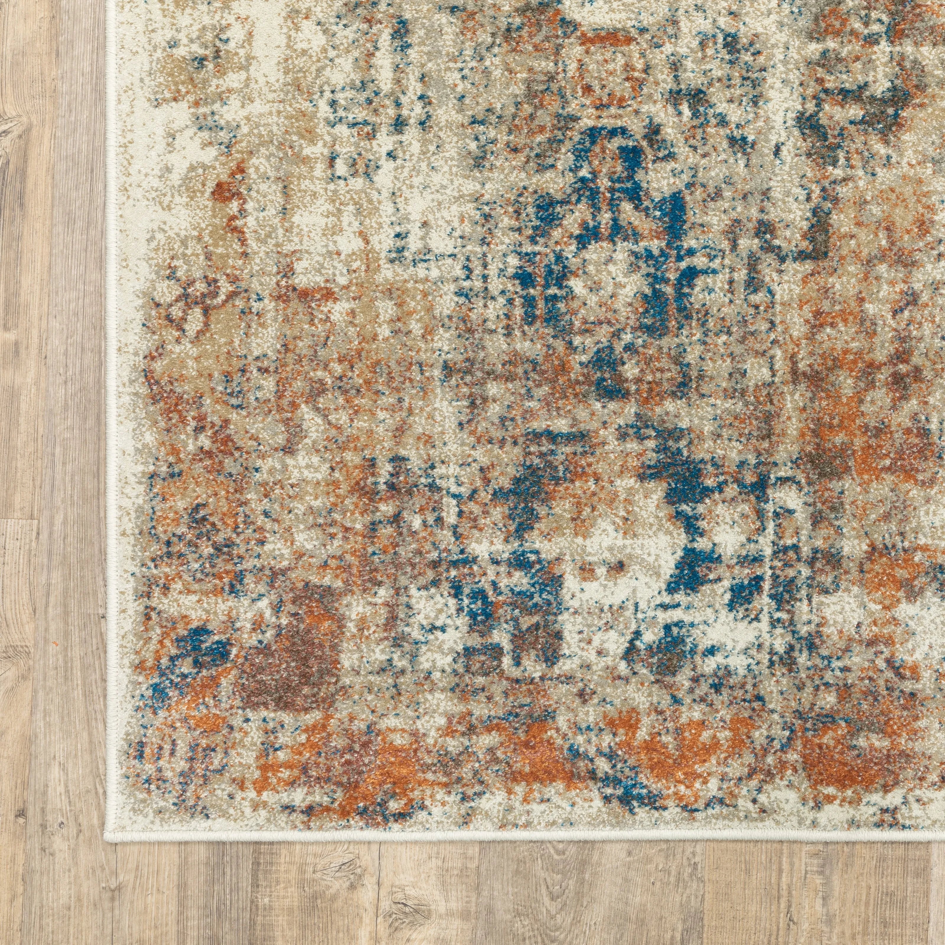 Vista Home Winkel Distressed Traditional Beige/ Multi Rug