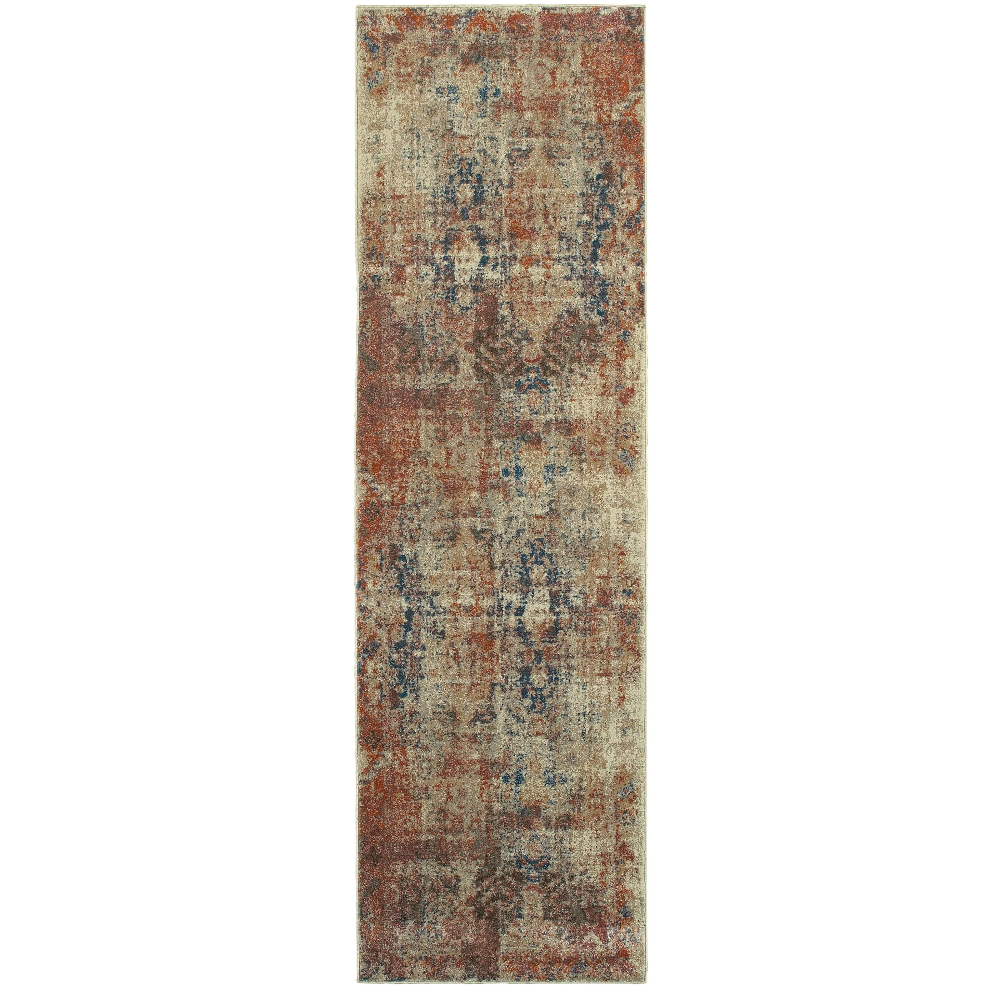 Vista Home Winkel Distressed Traditional Beige/ Multi Rug