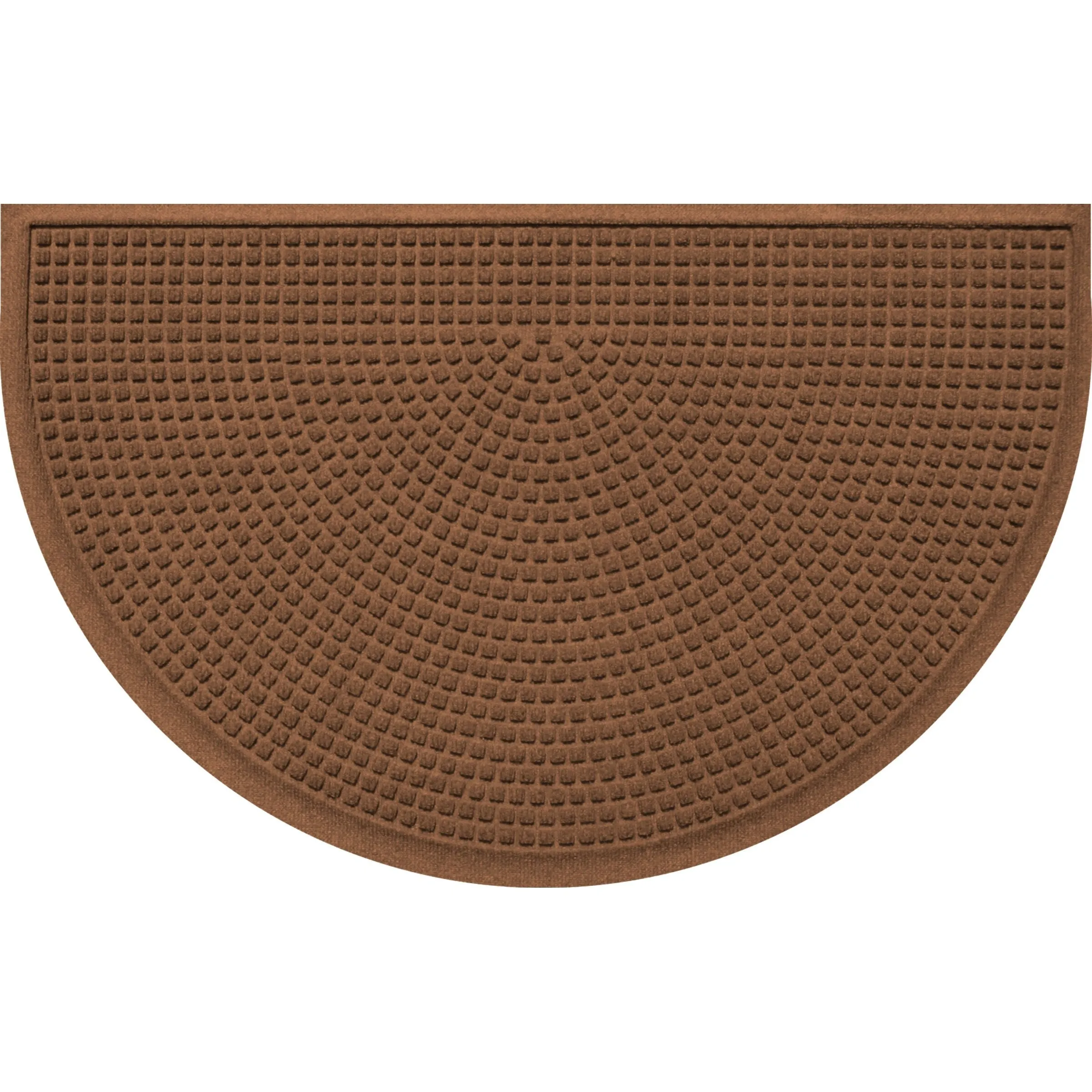 WaterHog Squares 24x39 Half Round Indoor Outdoor Door Mat