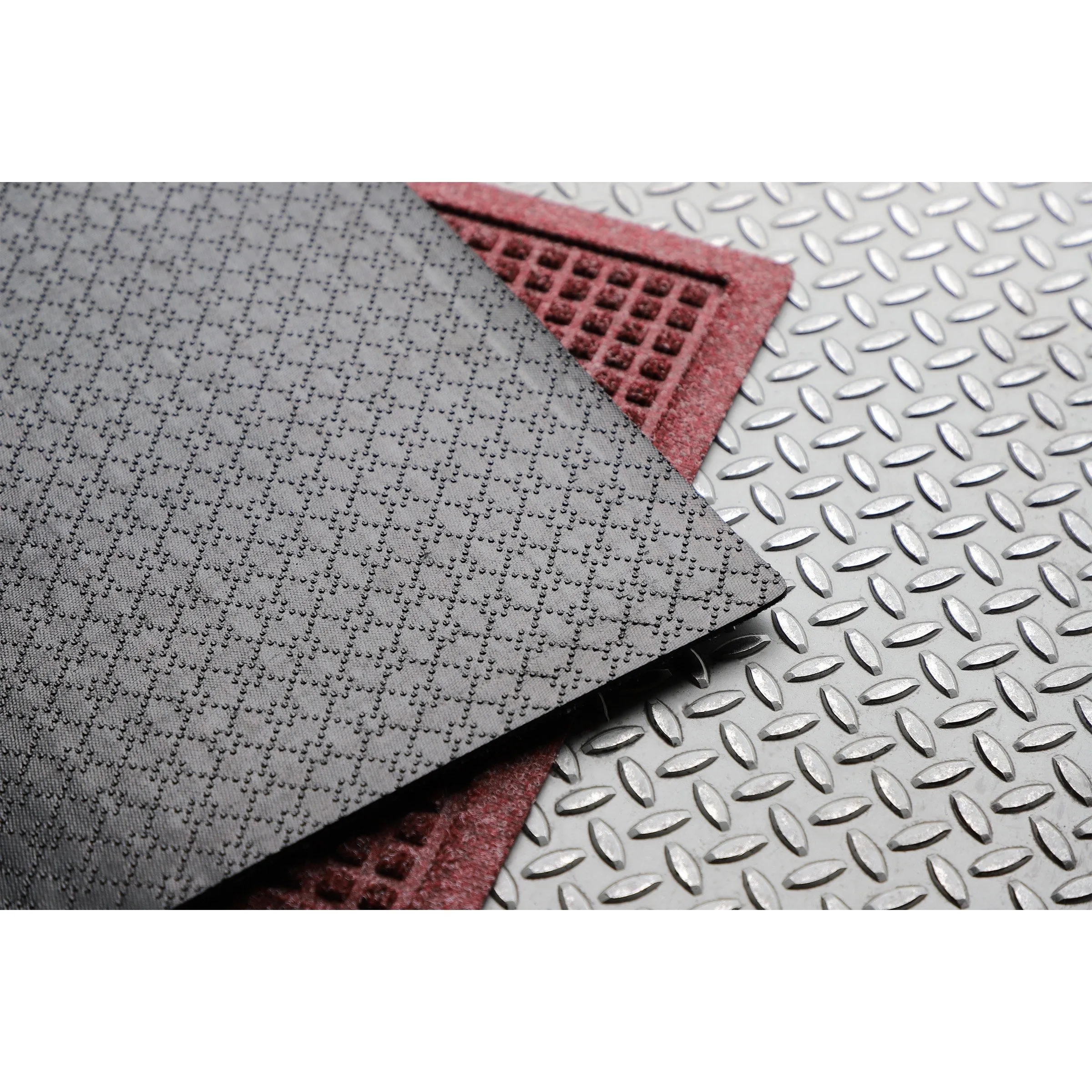 WaterHog Squares 24x39 Half Round Indoor Outdoor Door Mat