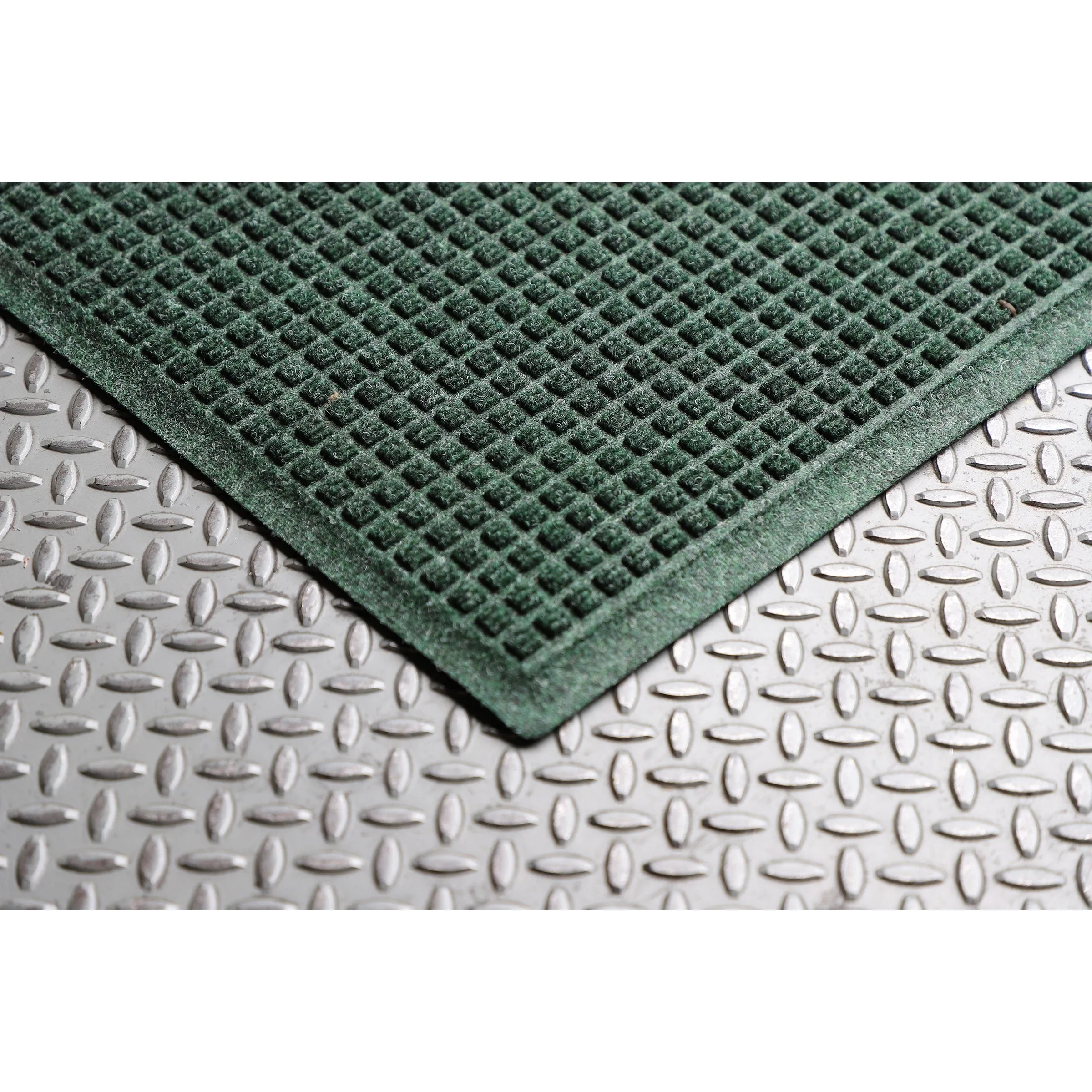 WaterHog Squares 24x39 Half Round Indoor Outdoor Door Mat