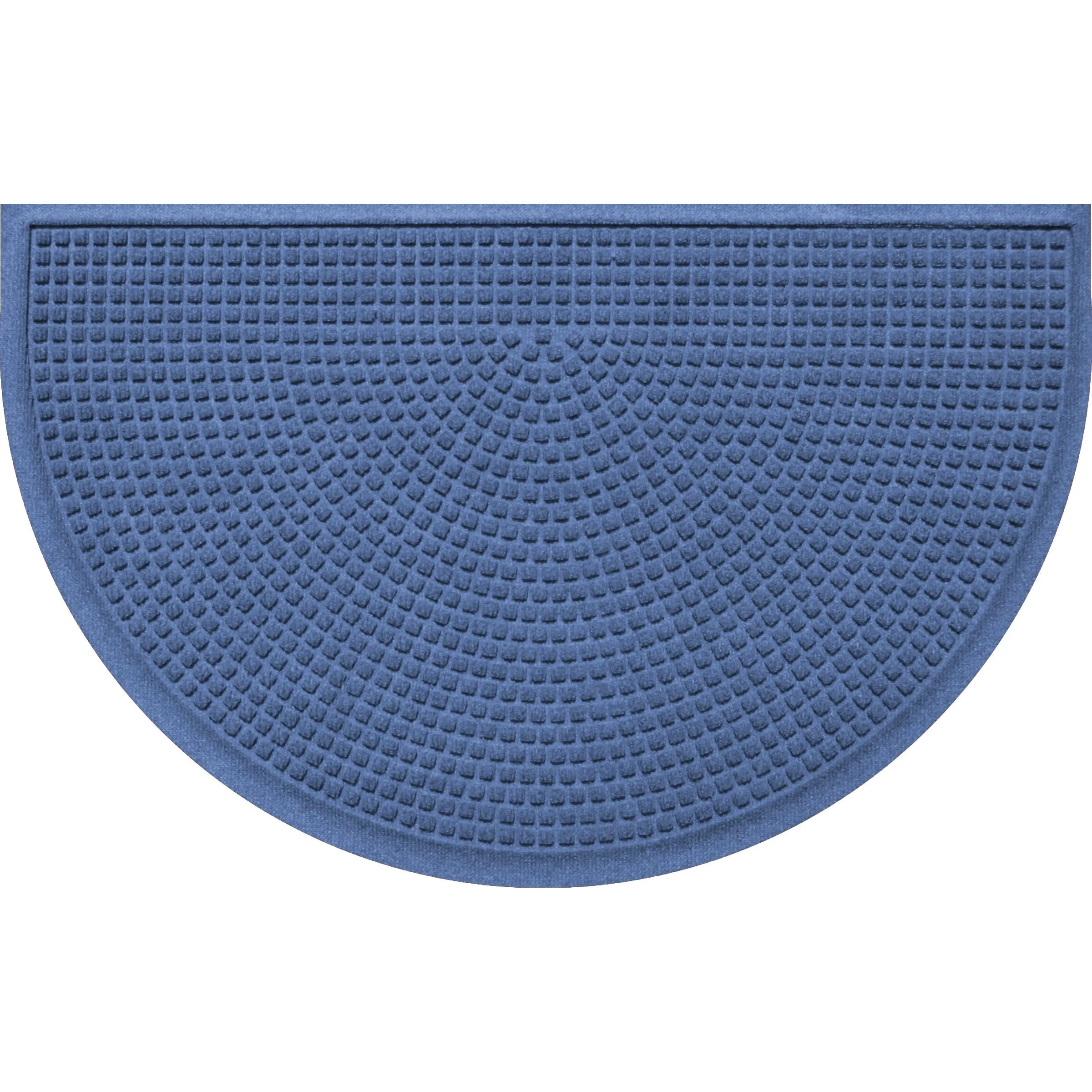 WaterHog Squares 24x39 Half Round Indoor Outdoor Door Mat