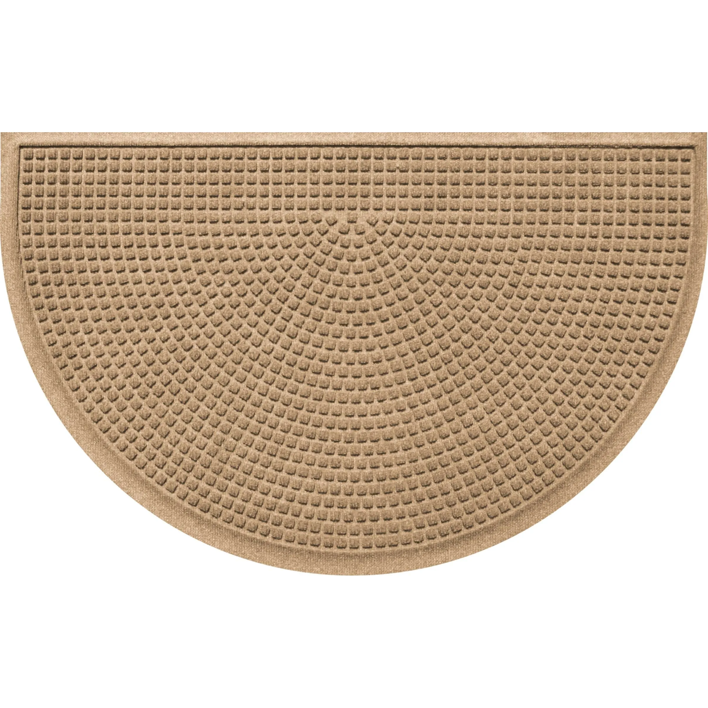 WaterHog Squares 24x39 Half Round Indoor Outdoor Door Mat