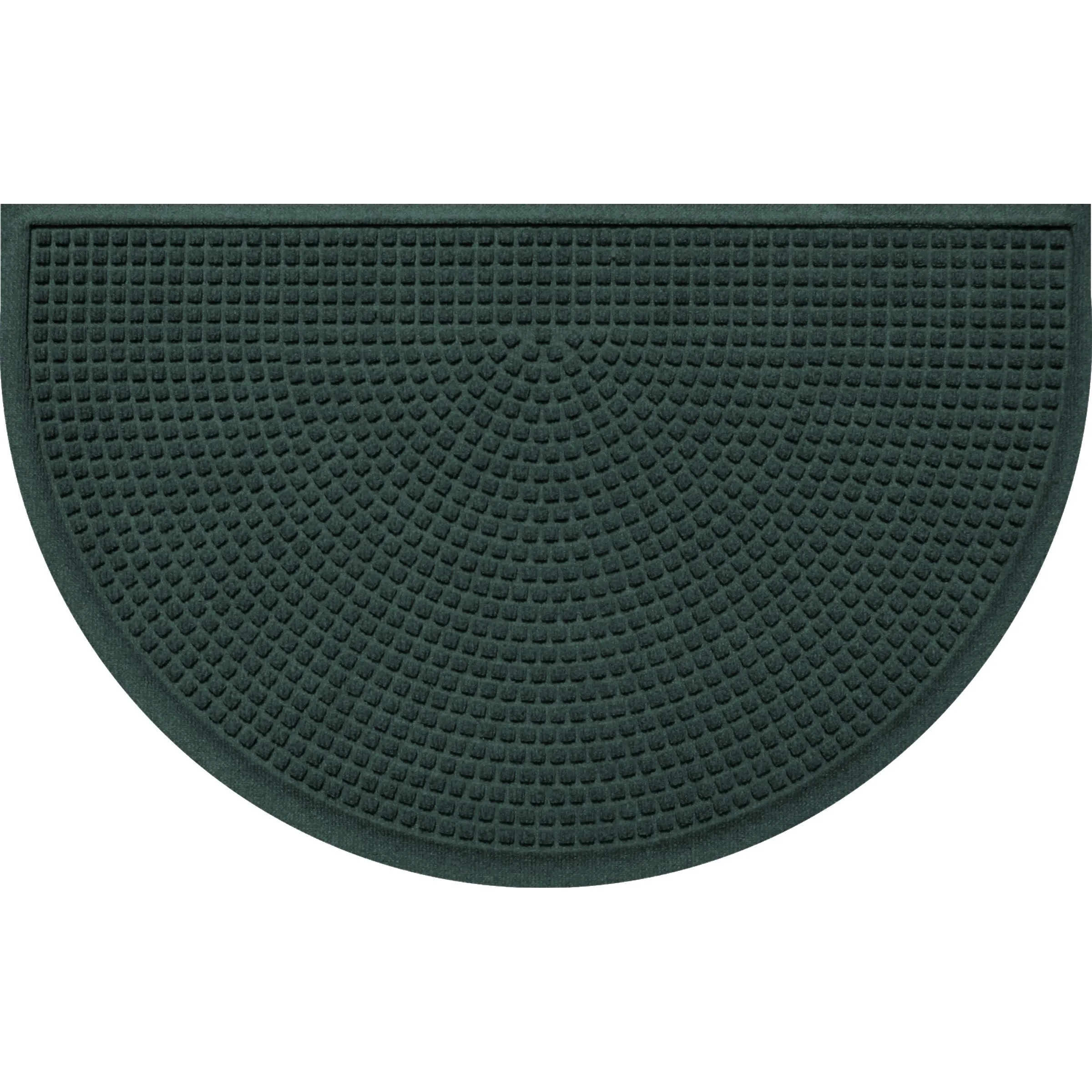 WaterHog Squares 24x39 Half Round Indoor Outdoor Door Mat