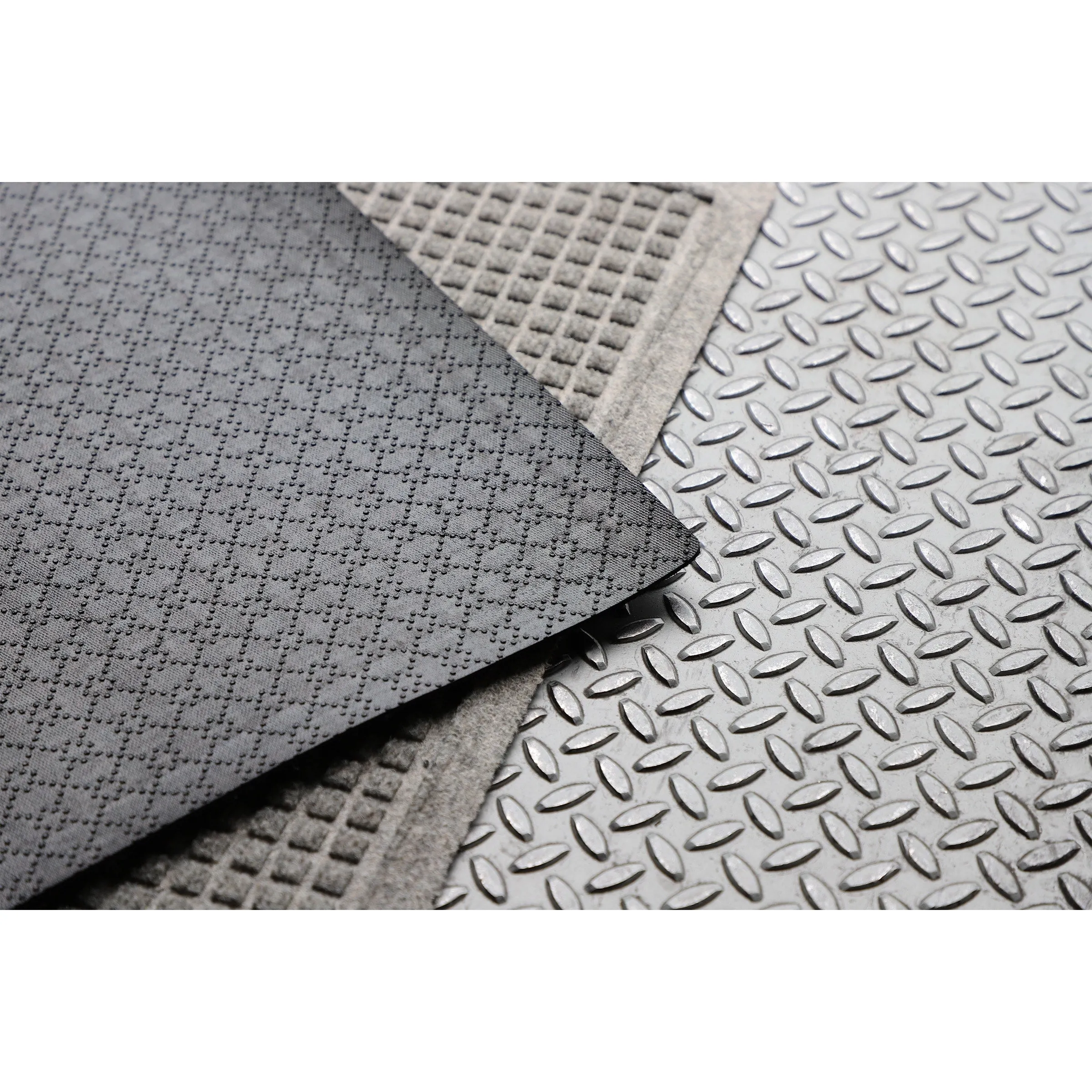WaterHog Squares 24x39 Half Round Indoor Outdoor Door Mat