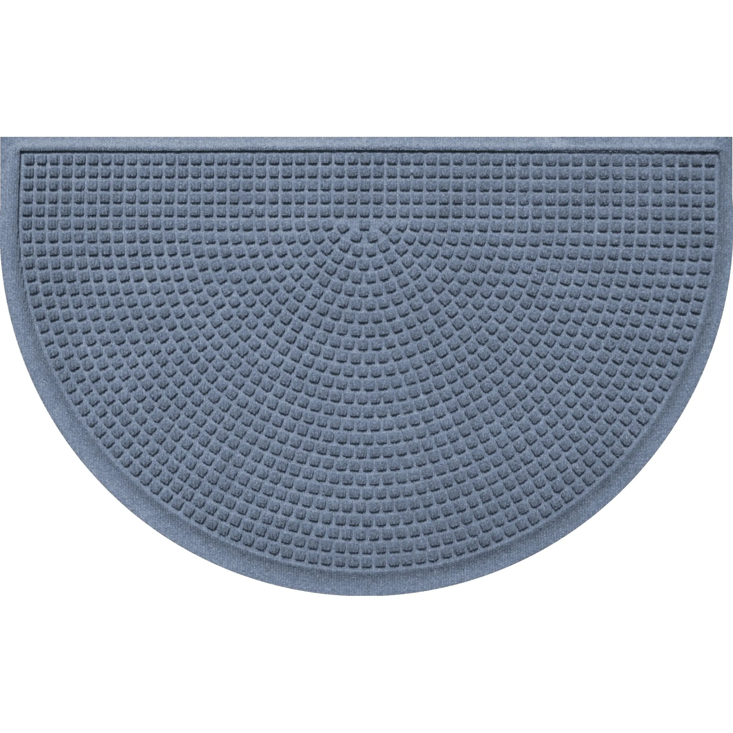 WaterHog Squares 24x39 Half Round Indoor Outdoor Door Mat