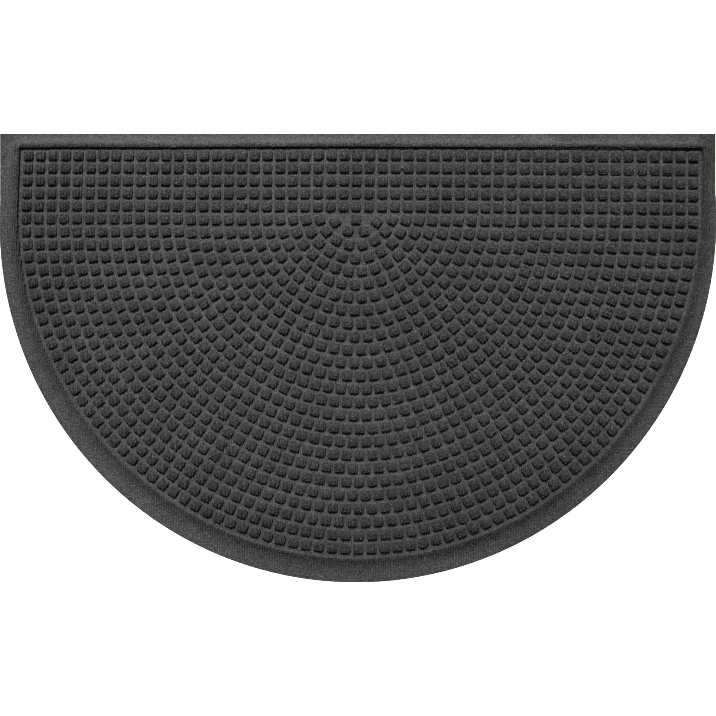 WaterHog Squares 24x39 Half Round Indoor Outdoor Door Mat
