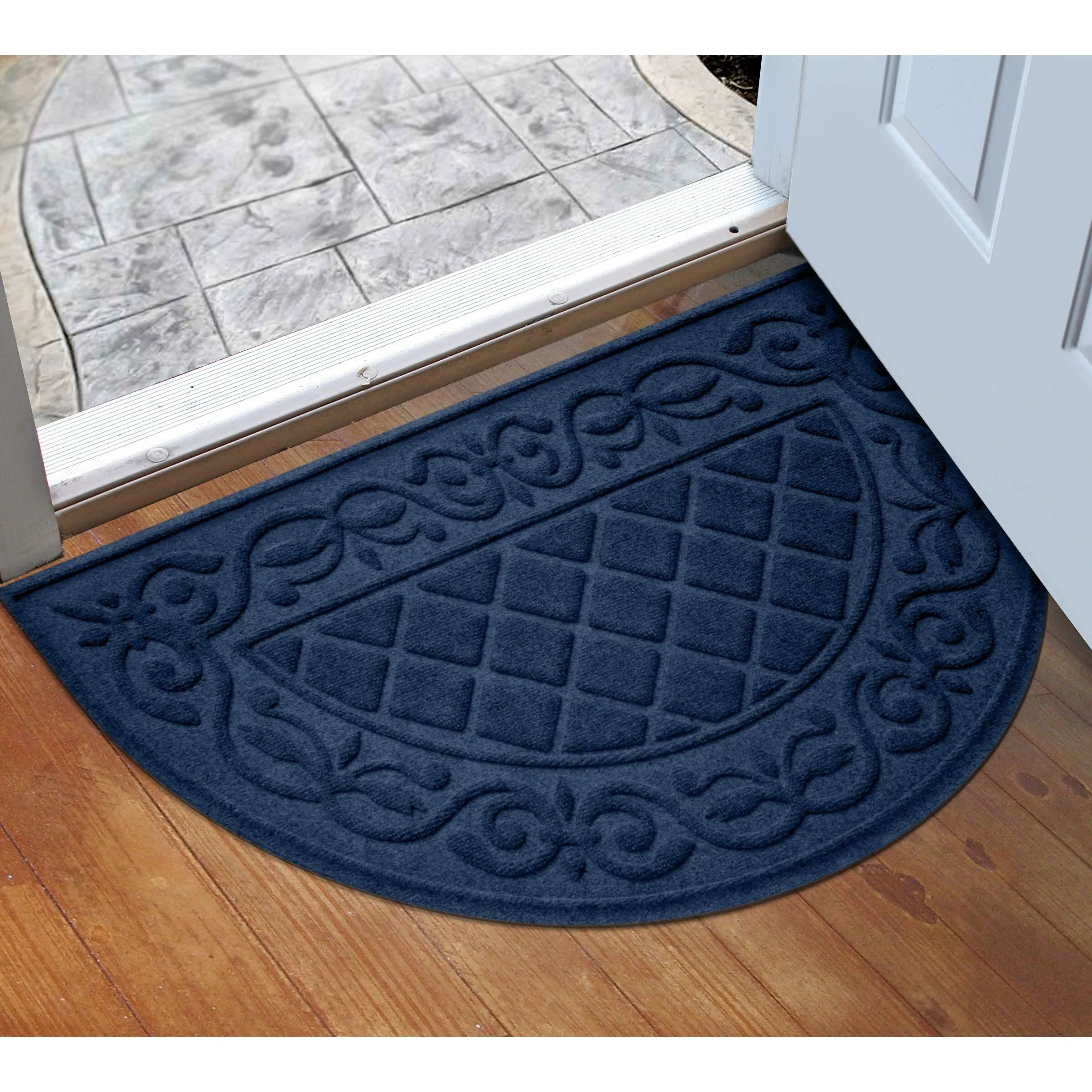 WaterHog Tristan 24x39 Indoor/Outdoor Half Round Door Mat